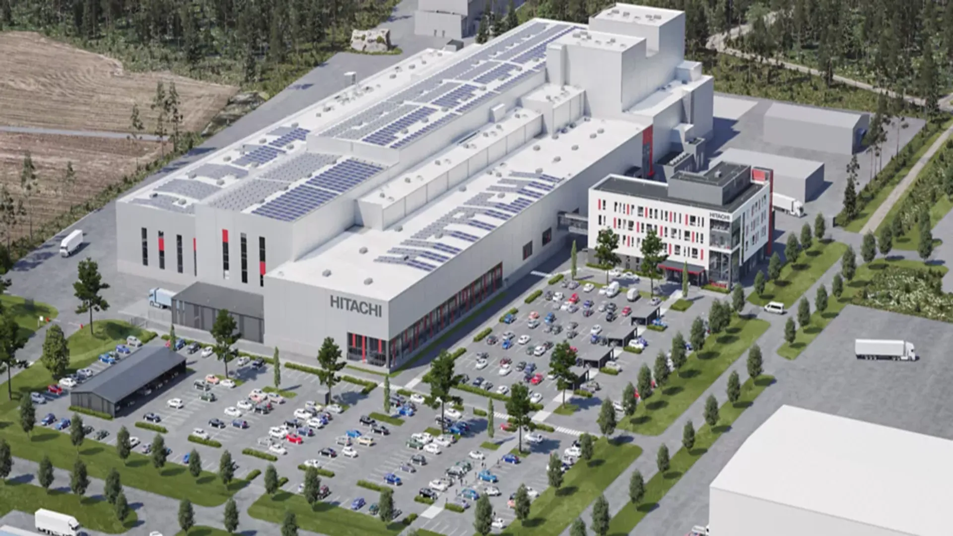 The Vaasa factory upgrade has included rooftop solar supporting operational energy needs.