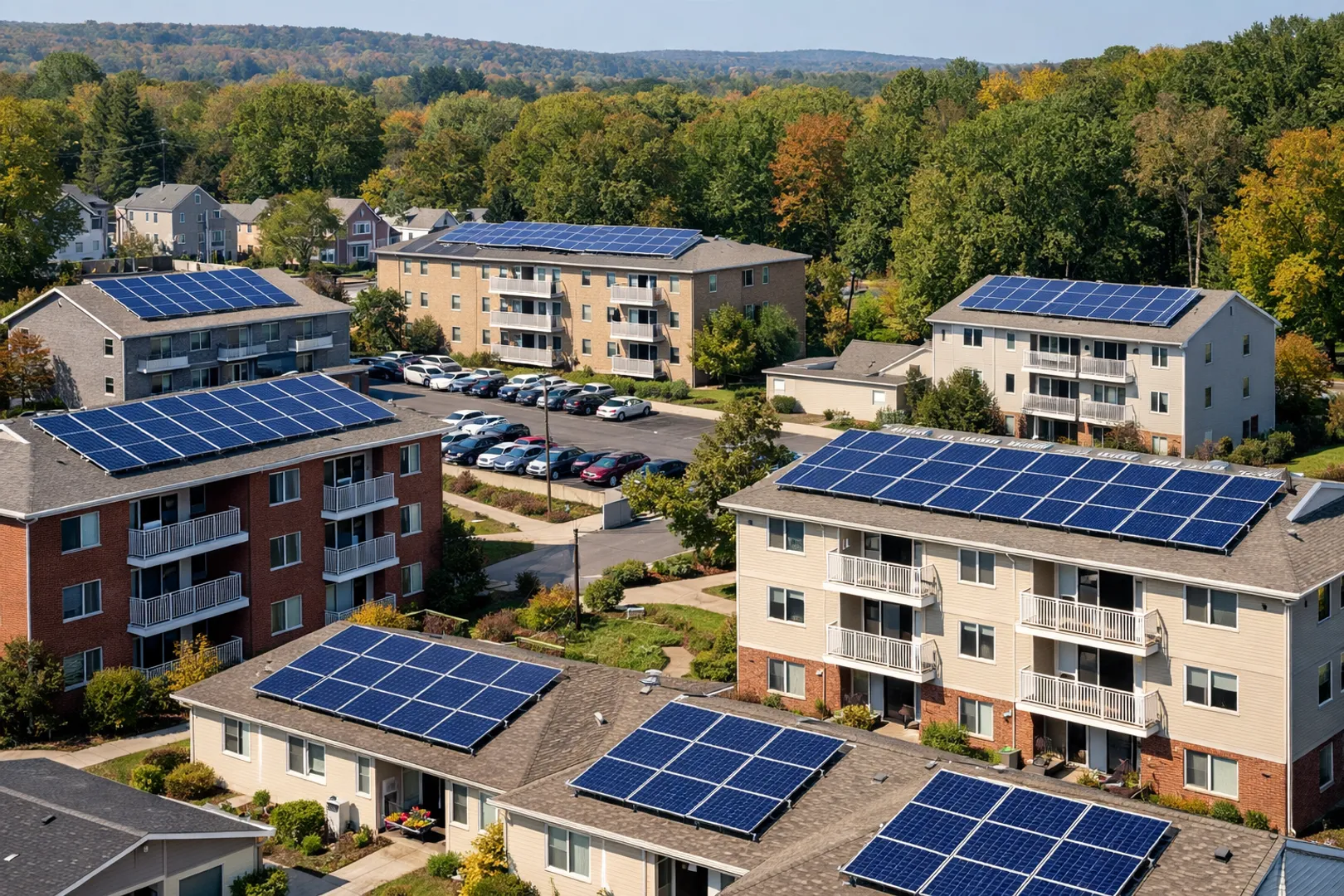 As part of Connecticut Green Bank’s Solar MAP+ initiative, Earthlight Technologies and PurePoint Energy installed 2.4 MW across eight housing properties.