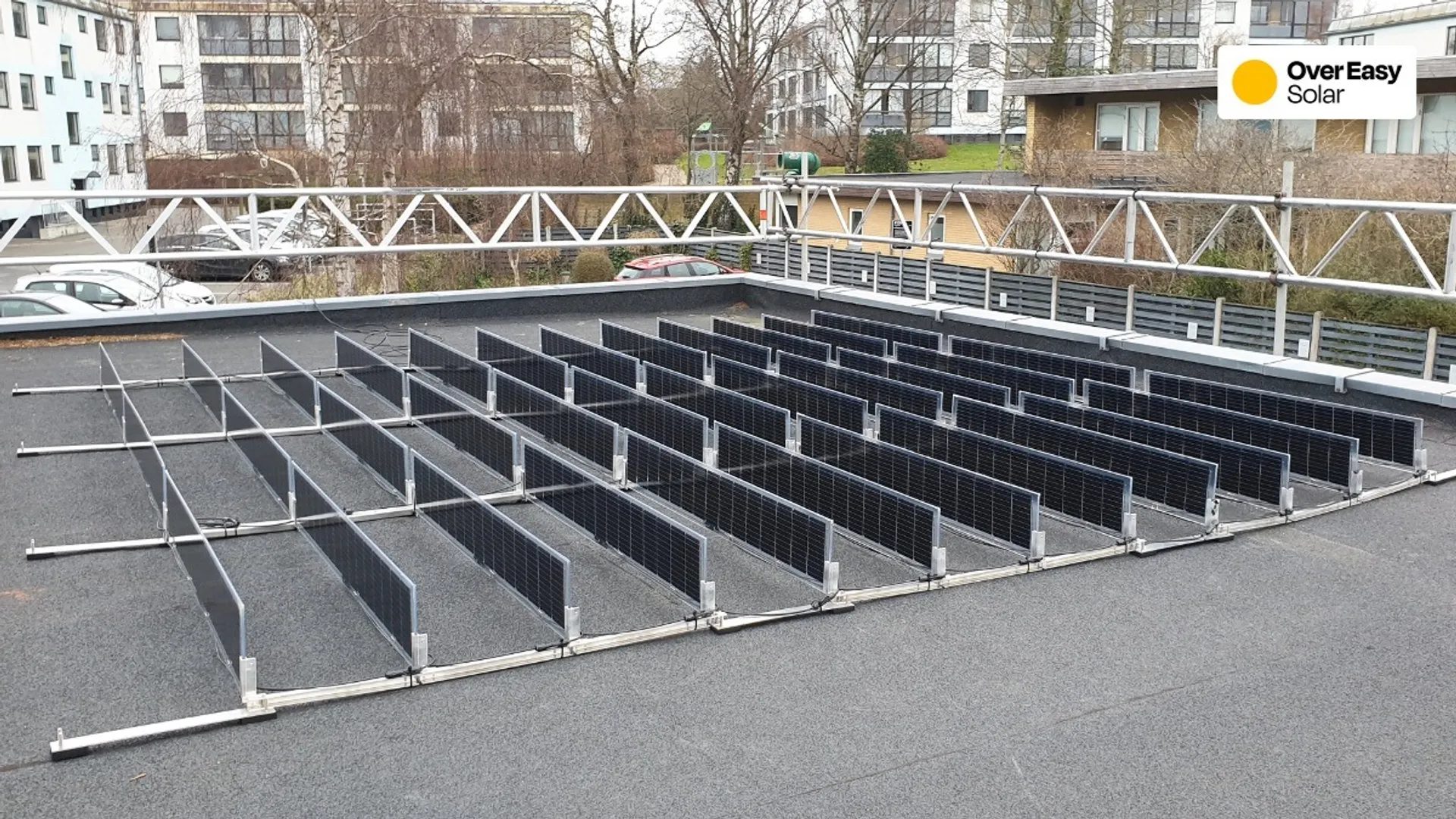 The vertical bifacial modules are intended to generate electricity during early morning and late afternoon periods.