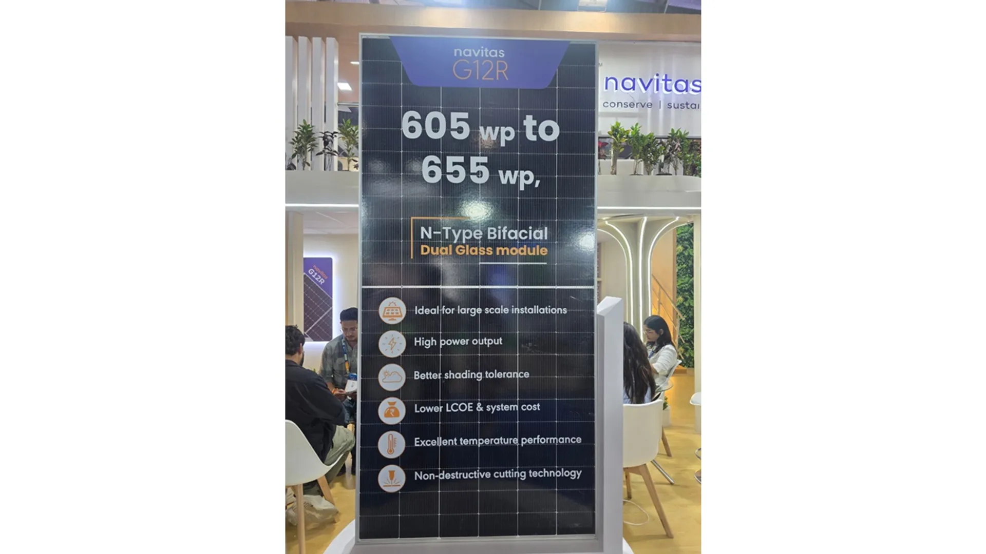 Navitas Solar G12R series has featured dual glass with improved shading tolerance.