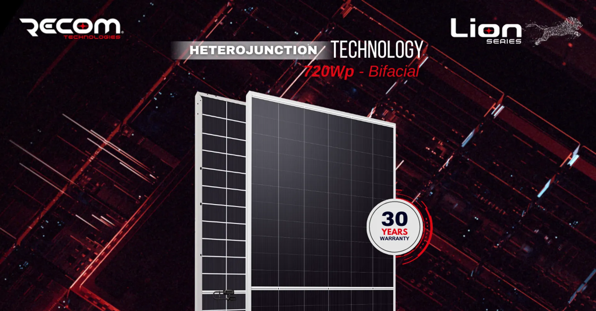 RECOM unveils Lion 720Wp bifacial module