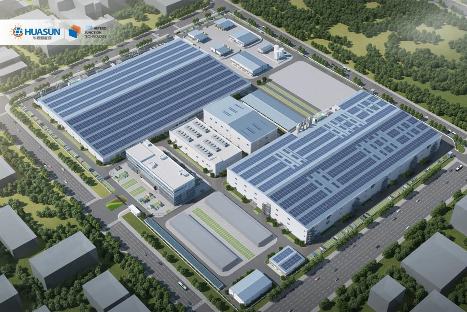 Huasun inaugurated ‘world's first’ 210R HJT solar cell factory in Wuxi 