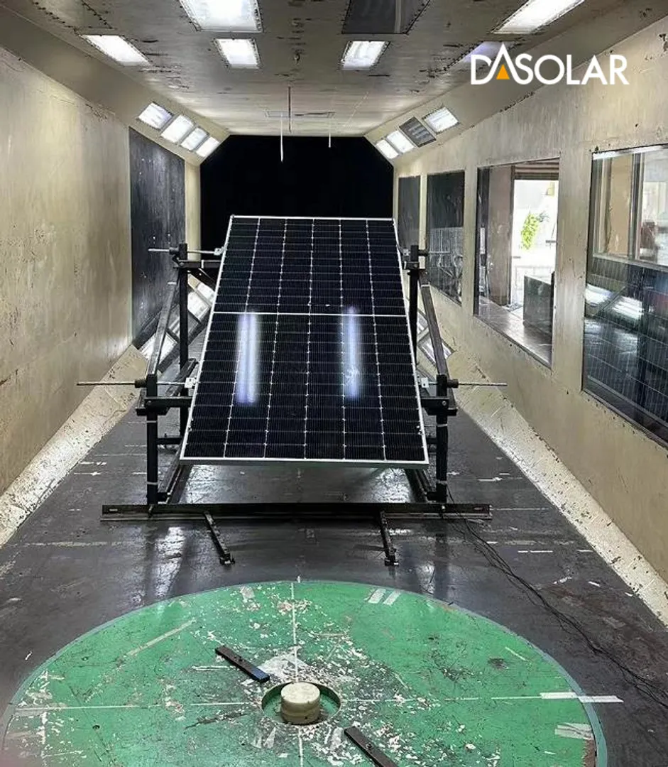 DAS Solar achieves wind tunnel certification