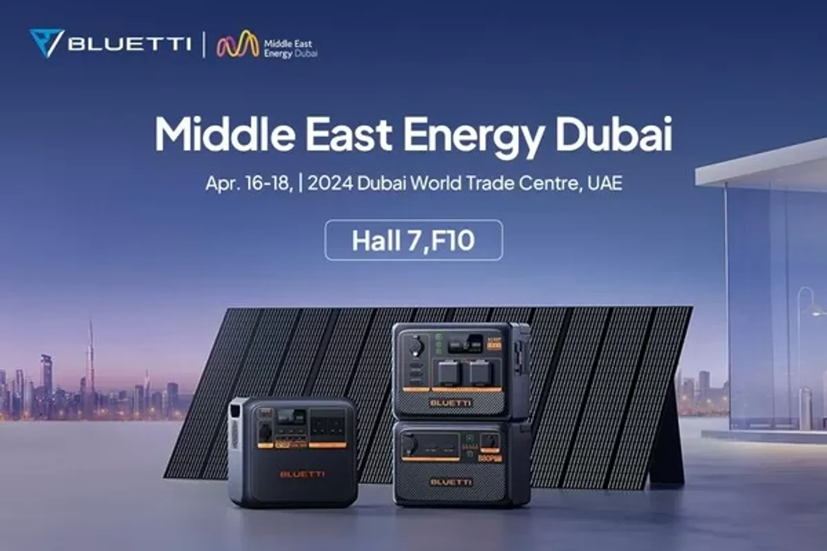 BLUETTI unveils solar products at Middle East expo