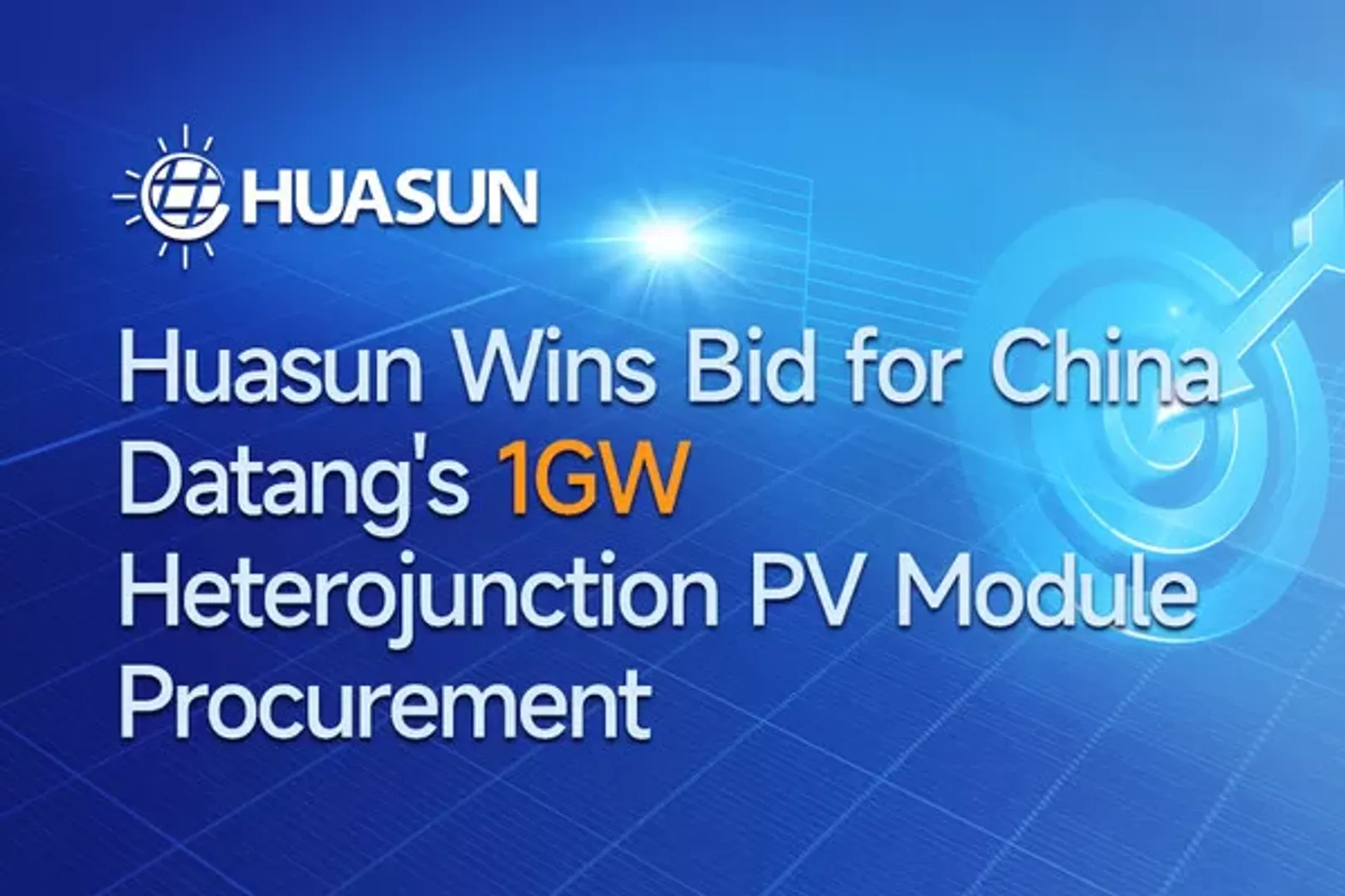 Huasun Energy secures major bid win