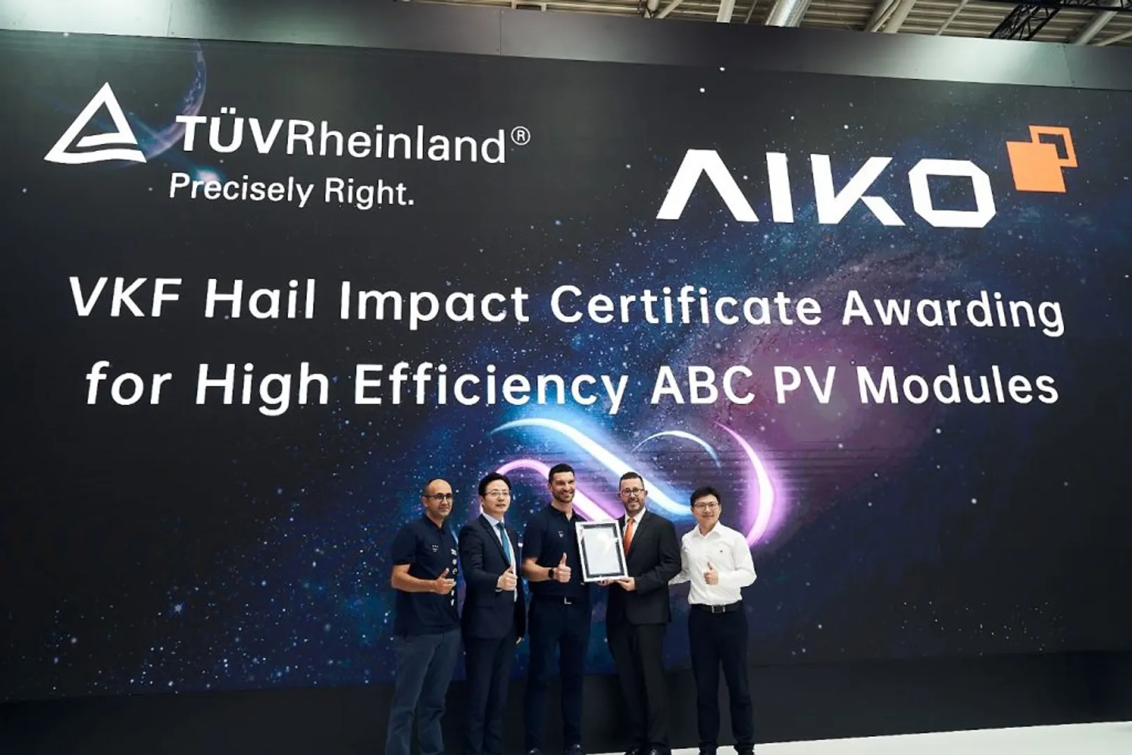 AIKO achieves Swiss Hail VKF HW4 certification