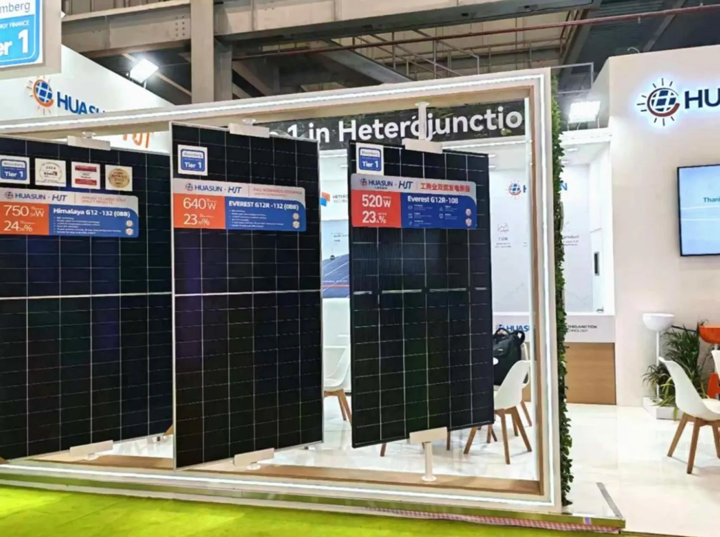 Huasun unveils advanced HJT solar modules at REI 2024