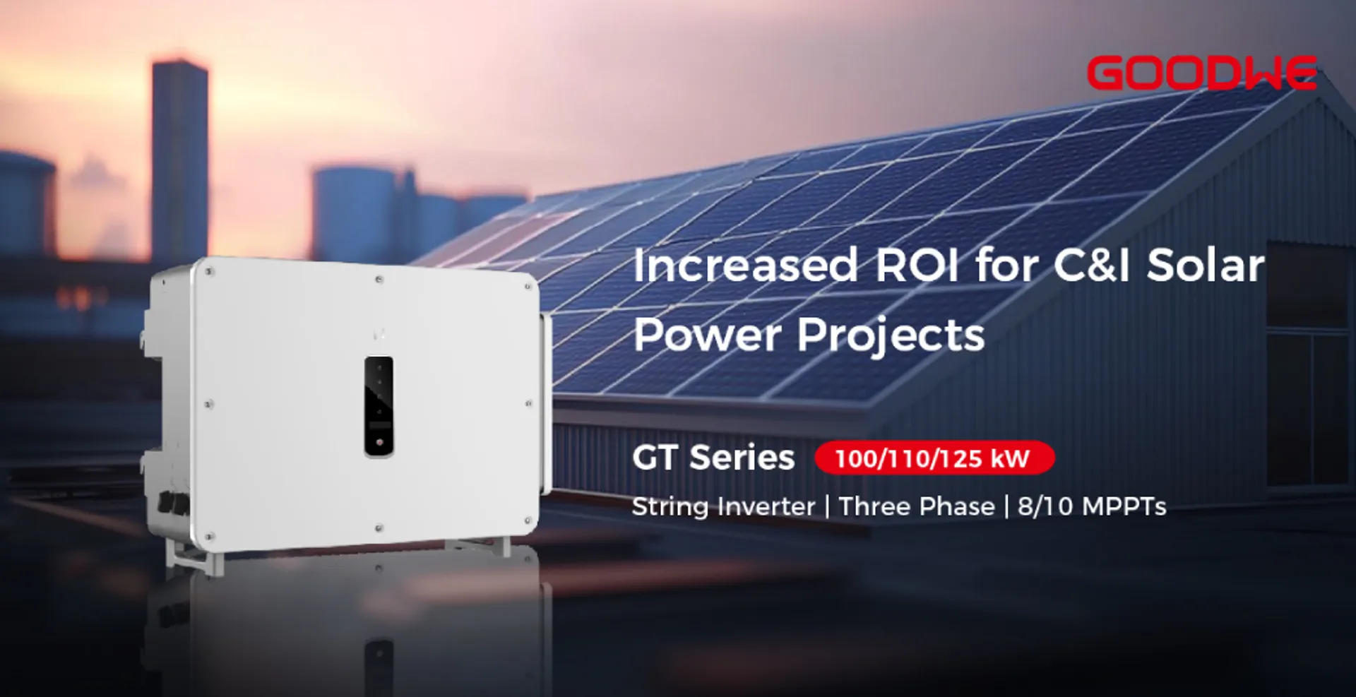 GT Series String Inverter launched by GoodWe for C&I use