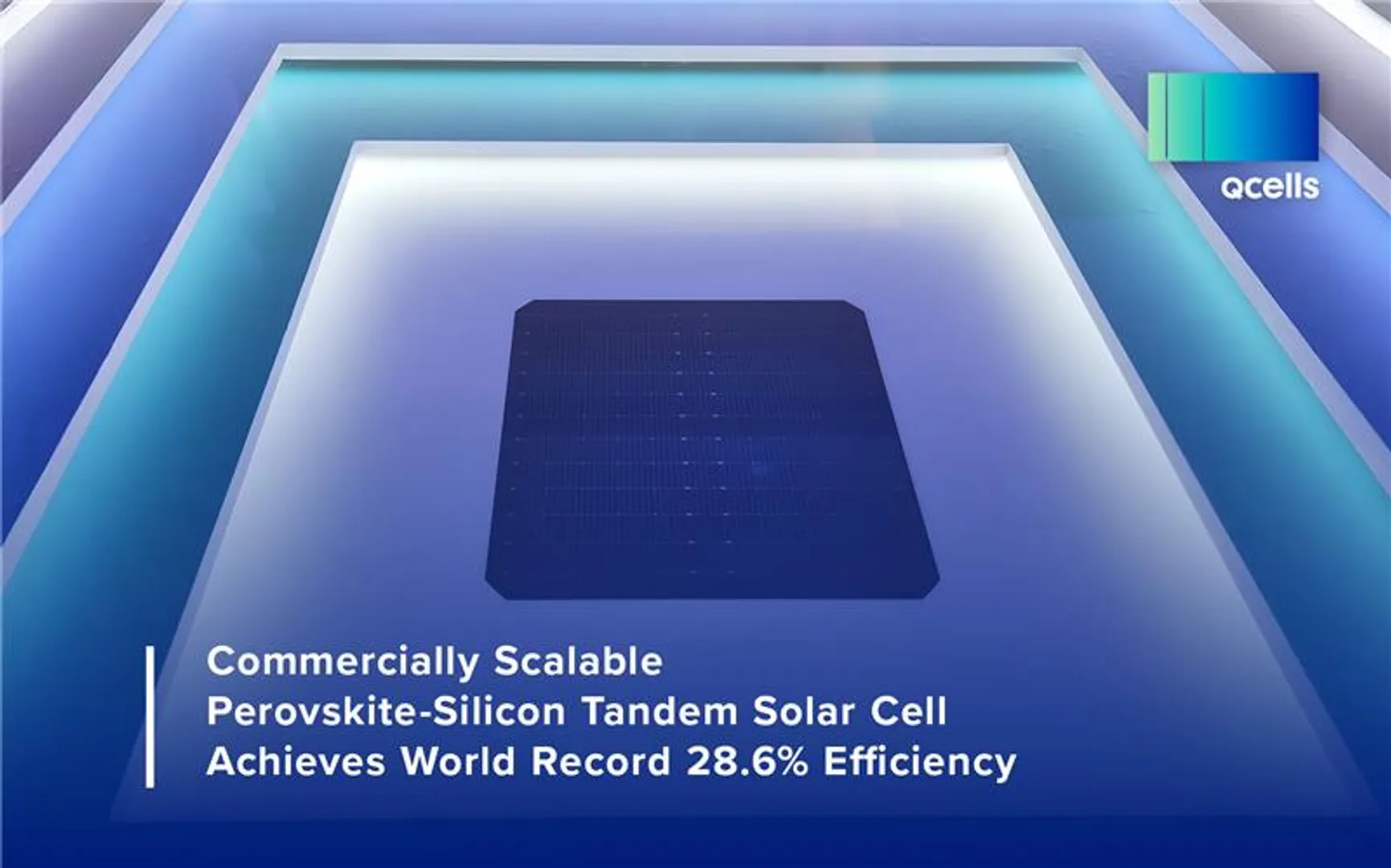 Record-breaking 28.6% tandem solar cell efficiency achieved by Qcells