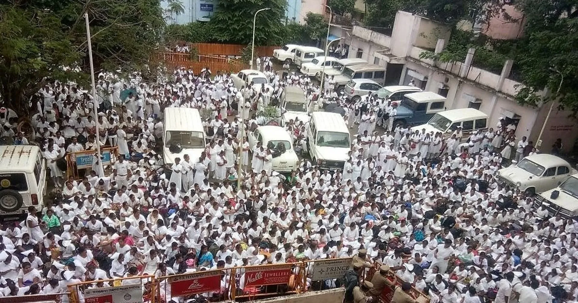 TAMILNADU NURSE PROTEST