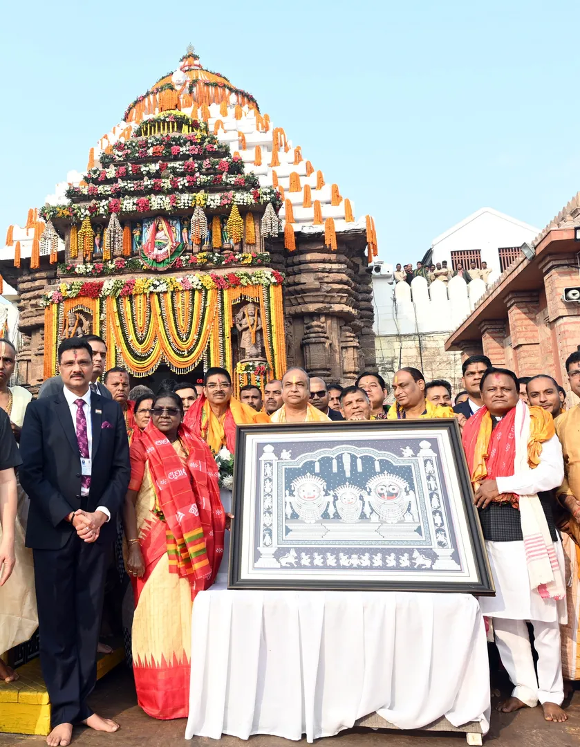 DRAUPADI MURMU AT JAGGANATH TEMPLE