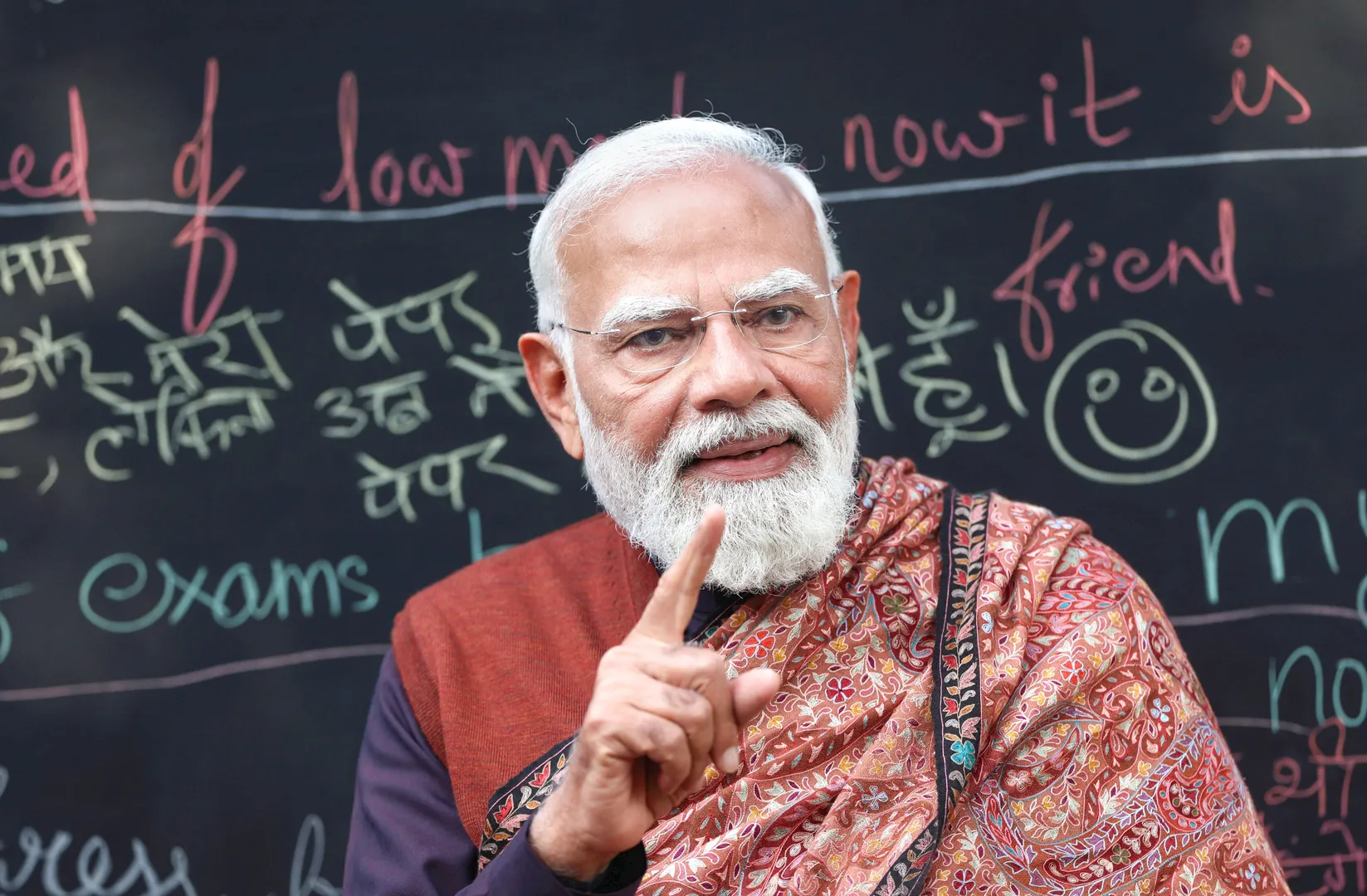 MODI AT PARIKSHA P CHARCHA