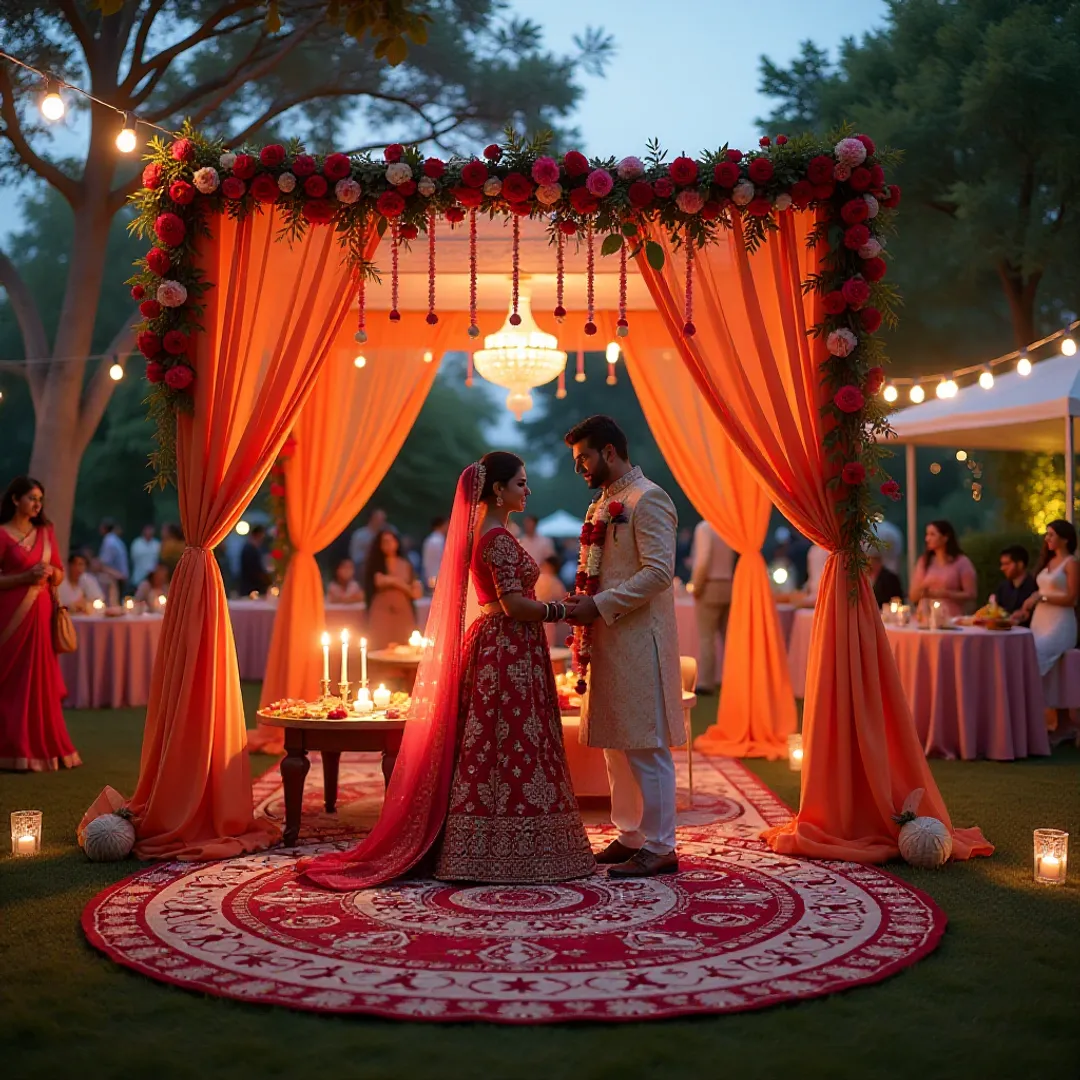 Trending wedding styles for 2024 including eco-friendly weddings, micro weddings, and unique wedding venues"