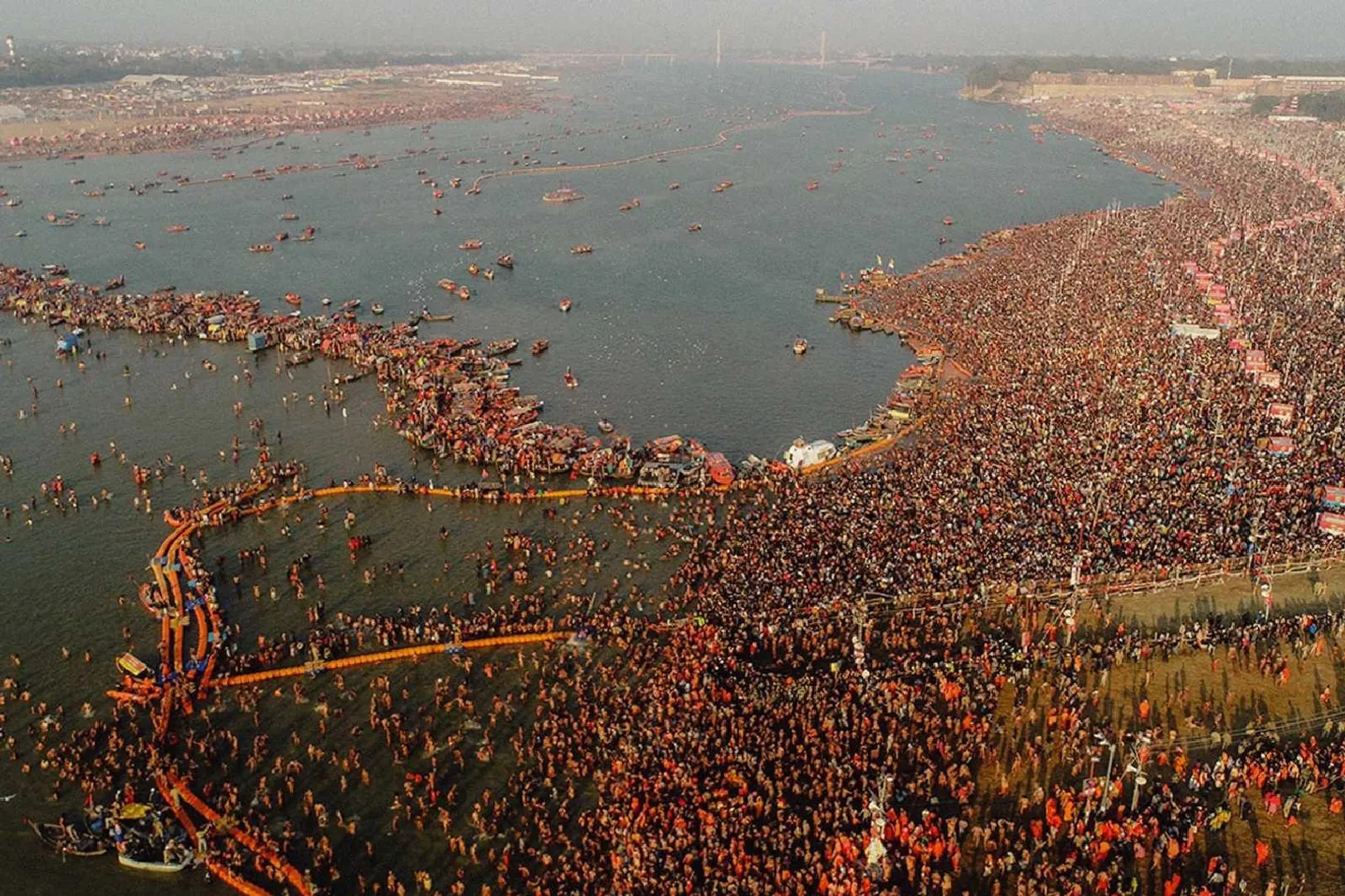 3.50 Crore Devotees Take Amrit Snan at Prayagraj Kumbh Mela on Makar Sankranti