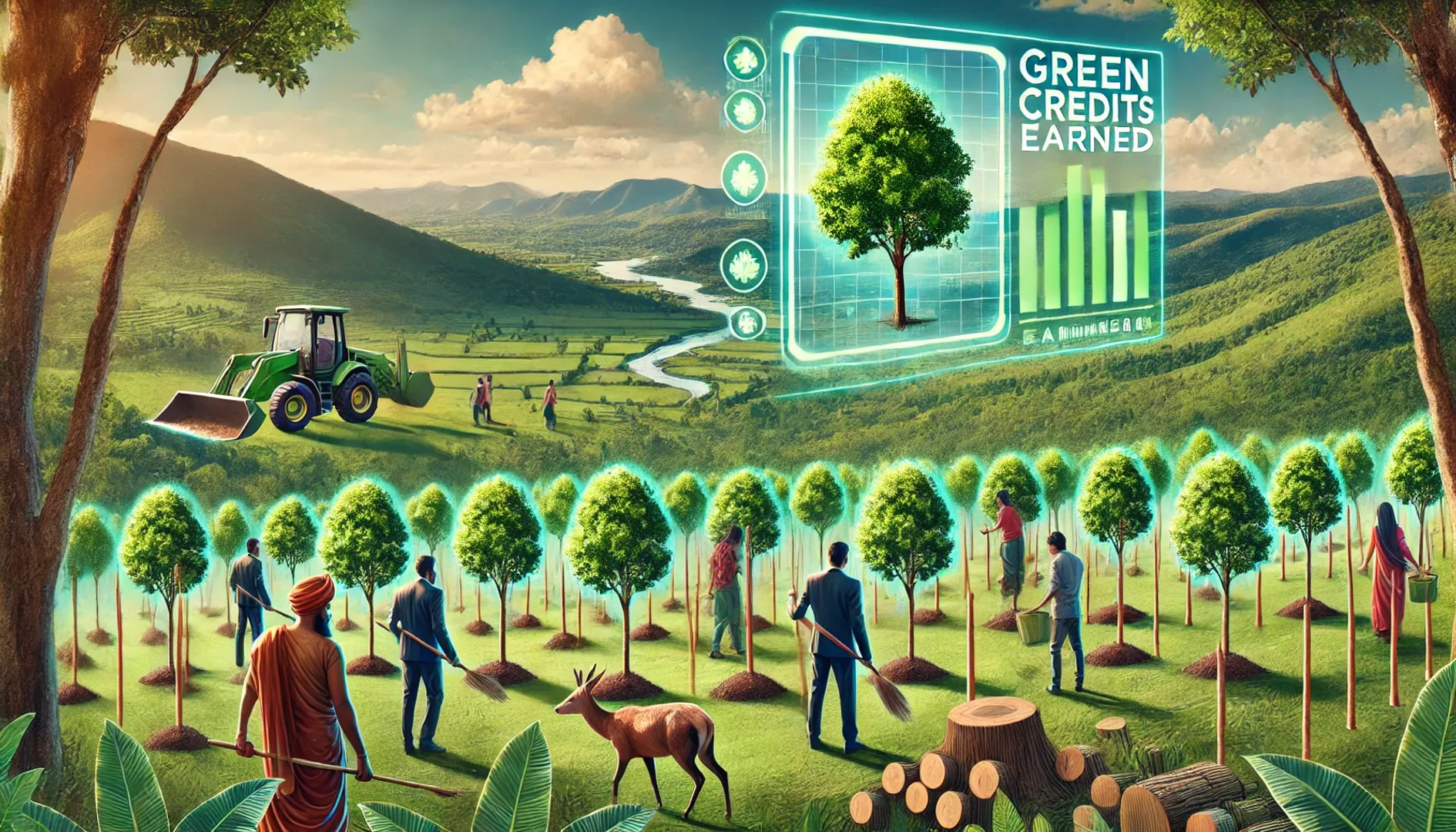 भारत में ग्रीन क्रेडिट प्रोग्राम: वन क्षेत्र विस्तार की नई पहल