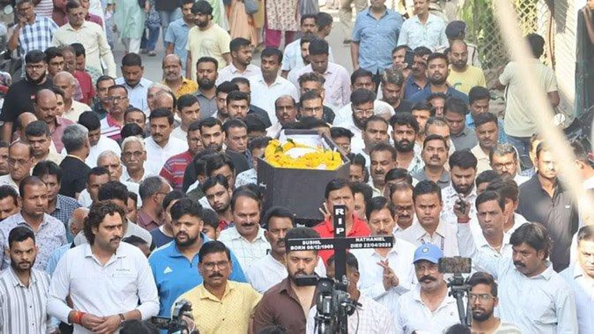 पहलगाम हमले में मारे गए सुशील का अंतिम संस्कार