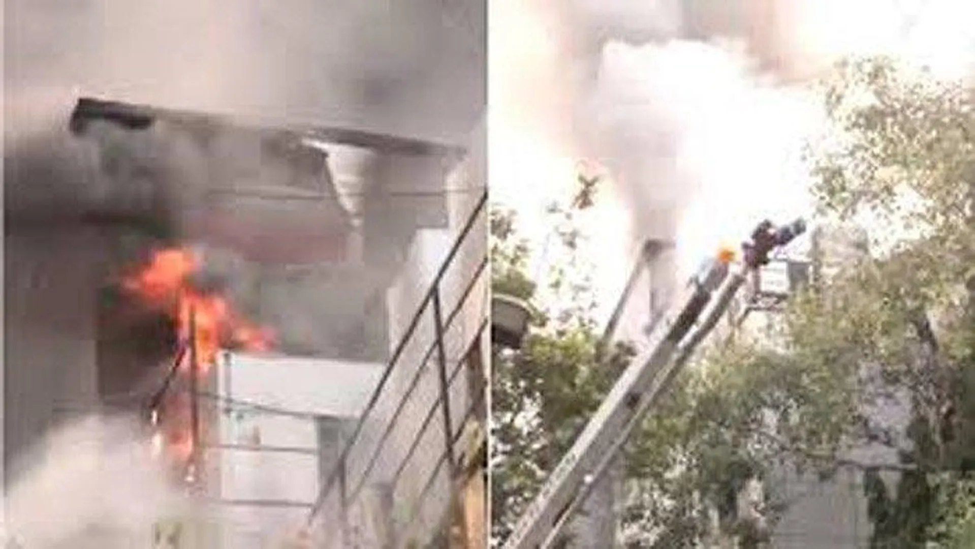 मुंबई के बांद्रा में इलेक्ट्रॉनिक्स शोरूम में भीषण आग