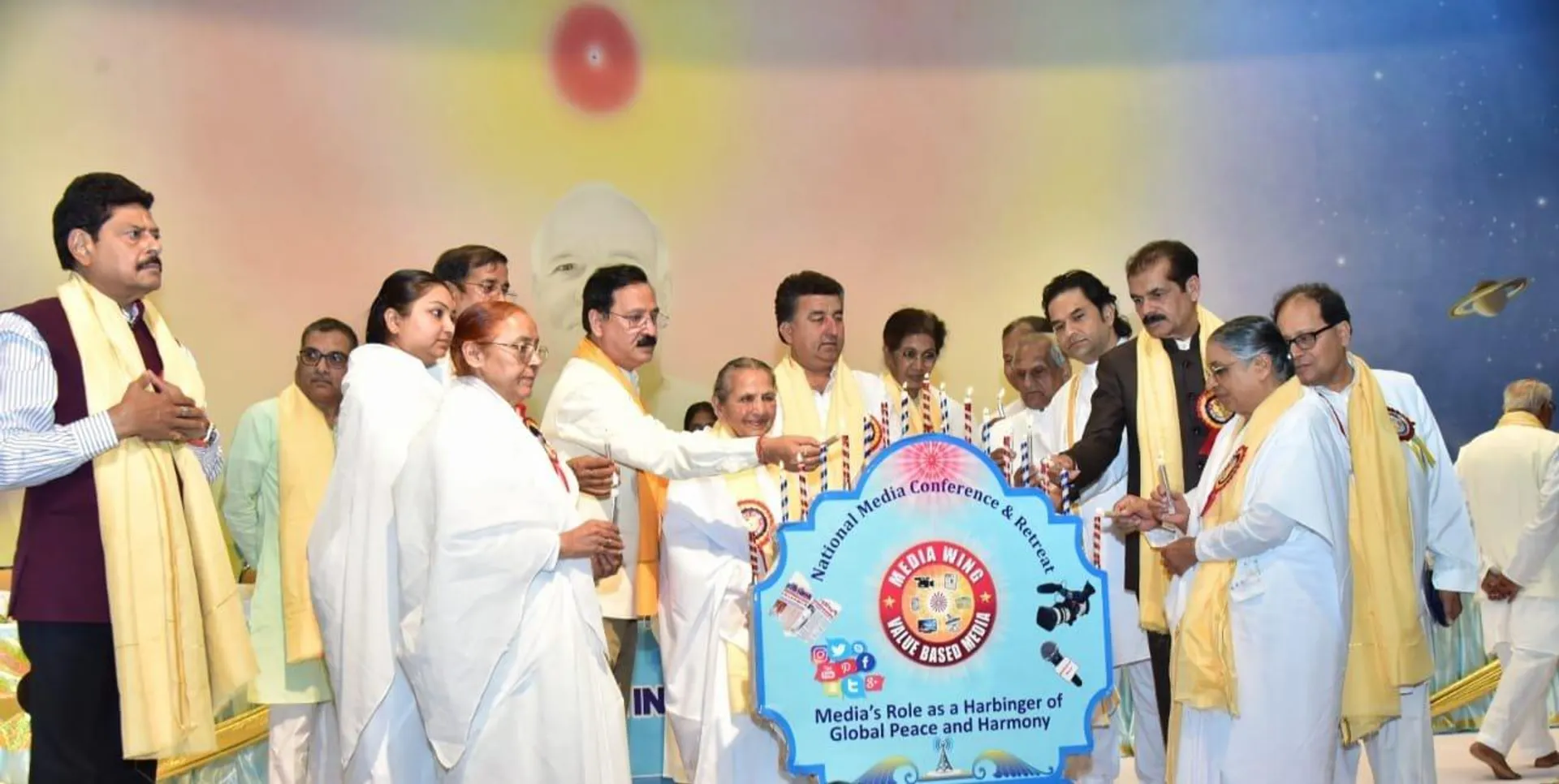 media-conference-mount-abu-brahmakumaris-kk-vishnoi-sanjay-dwivedi