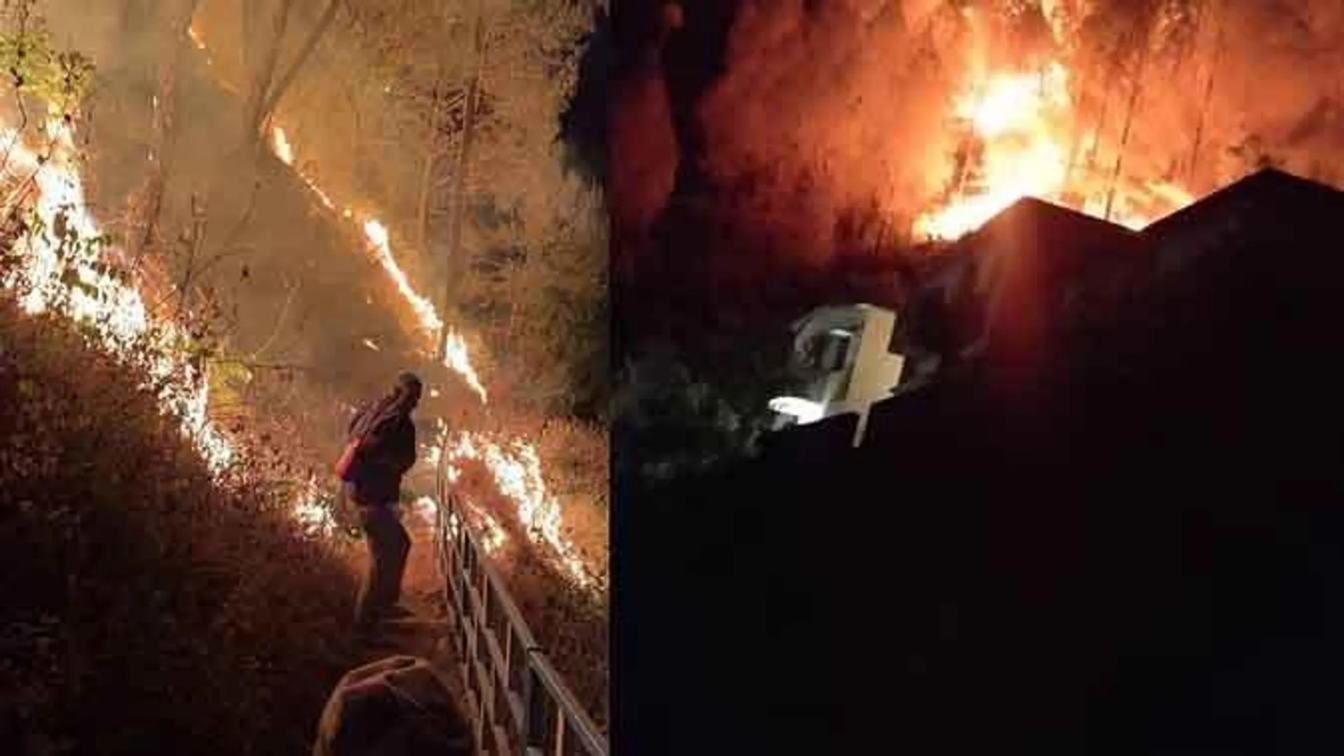 रियासी के जंगल में धधकी आग, हाईवे और गांवों के लिए खतरे की घंटी