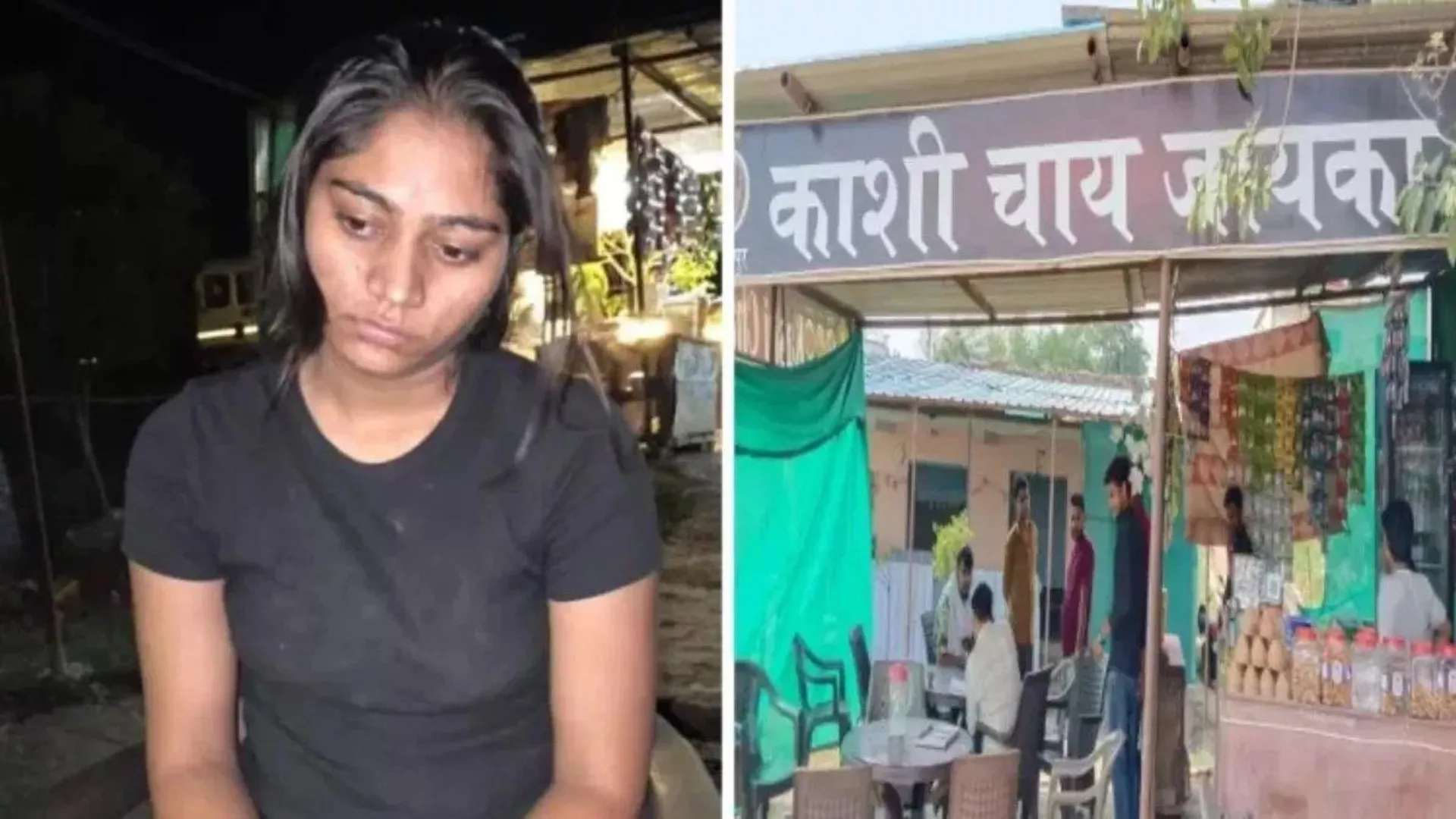 गाजीपुर में आधी रात ढाबे पर पहुंची सोनम: रोती रही, बोली- पति को लूटपाट में मारा गया