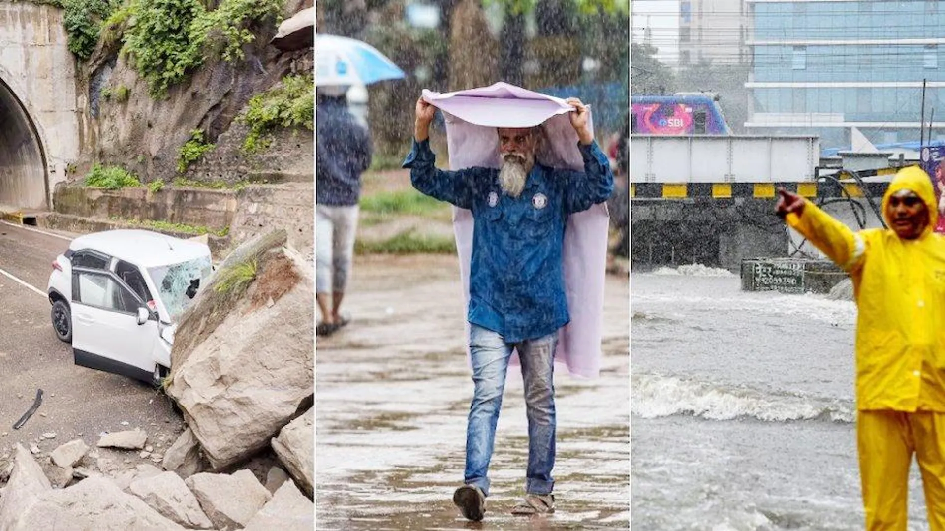 देशभर में मानसूनी तबाही: कश्मीर-हिमाचल में भूस्खलन से 4 की मौत, राजस्थान से मुंबई तक मूसलाधार बारिश; स्कूल बंद, 401 सड़कें अवरुद्ध