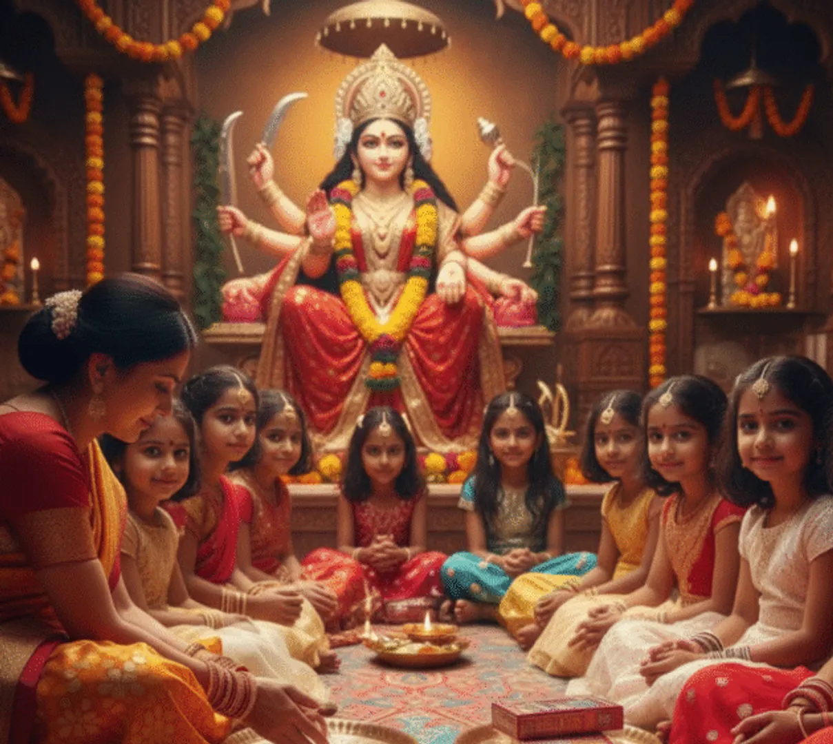 kanya-poojan-2025-significance-vidhi-bhog-benefits