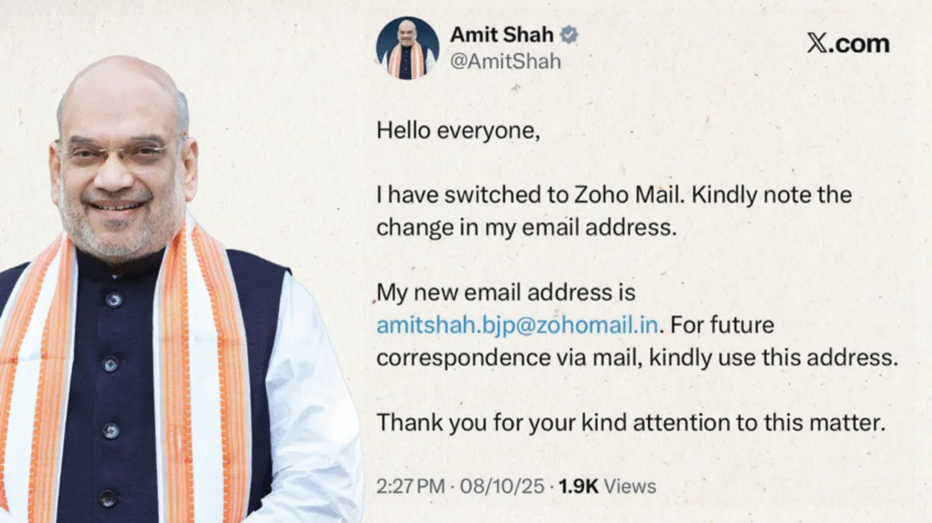 amit-shah-shifts-from-gmail-to-zoho-mail-indian-platform