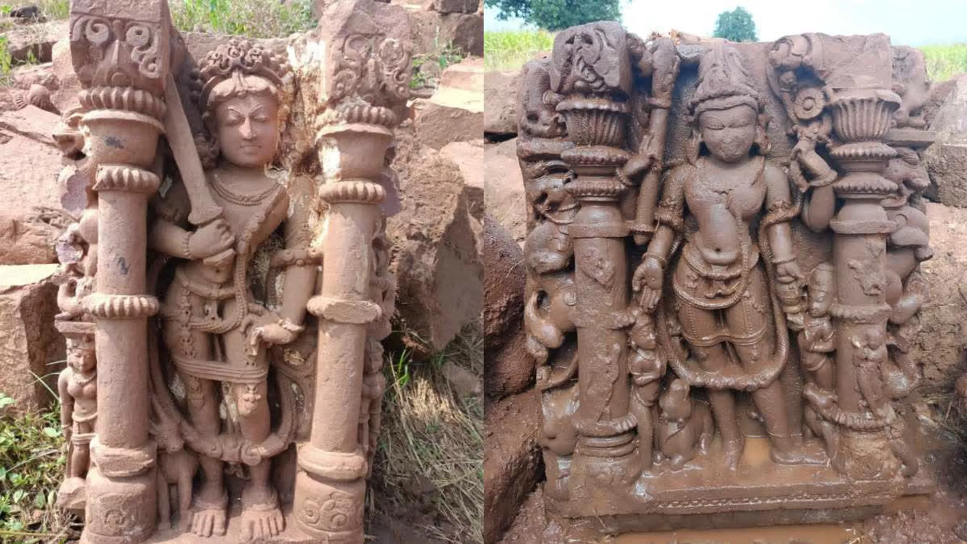 ancient-idols-found-in-damoh-doni-village-10th-century-discovery