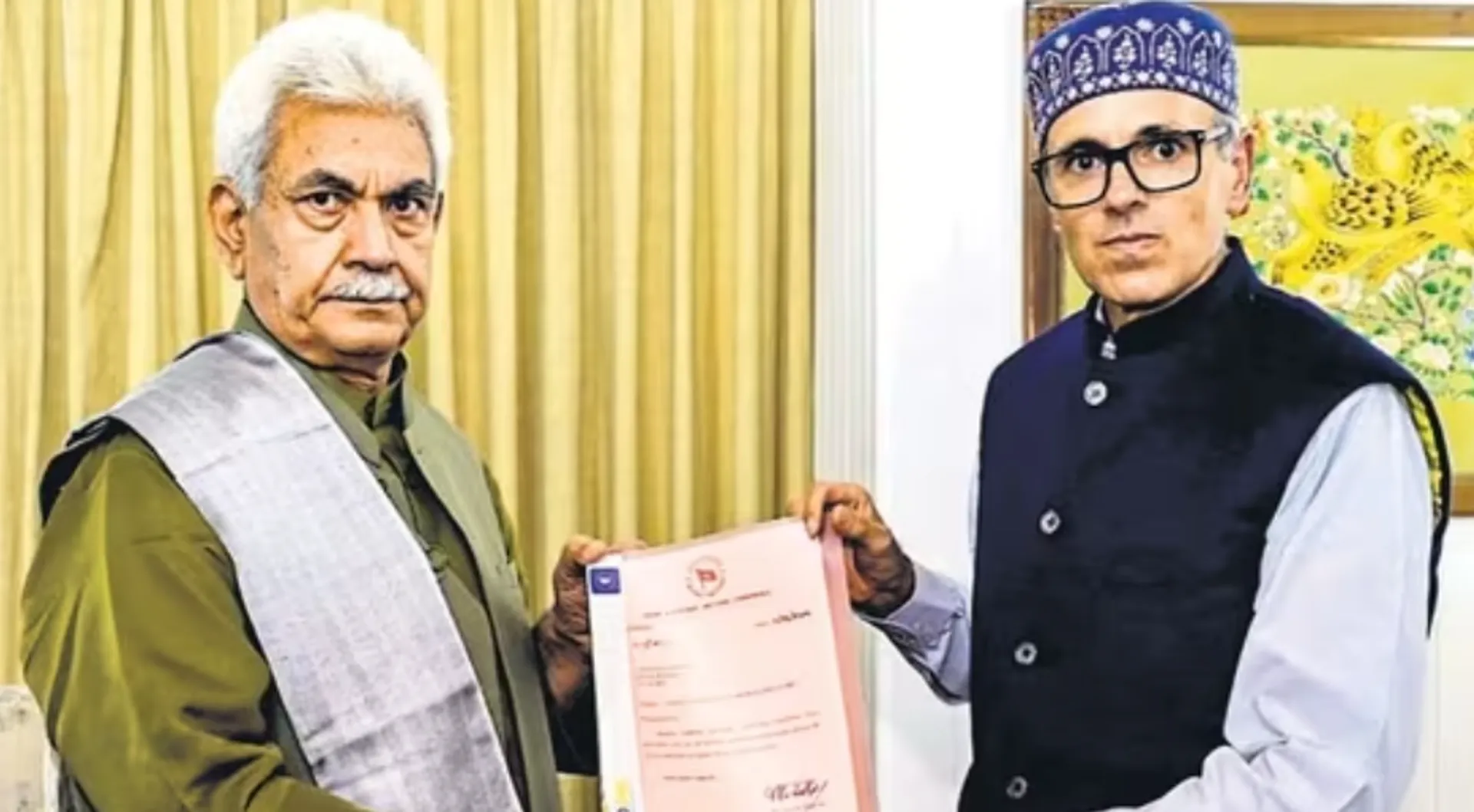 omar abdulla took oath as the CM of J&K