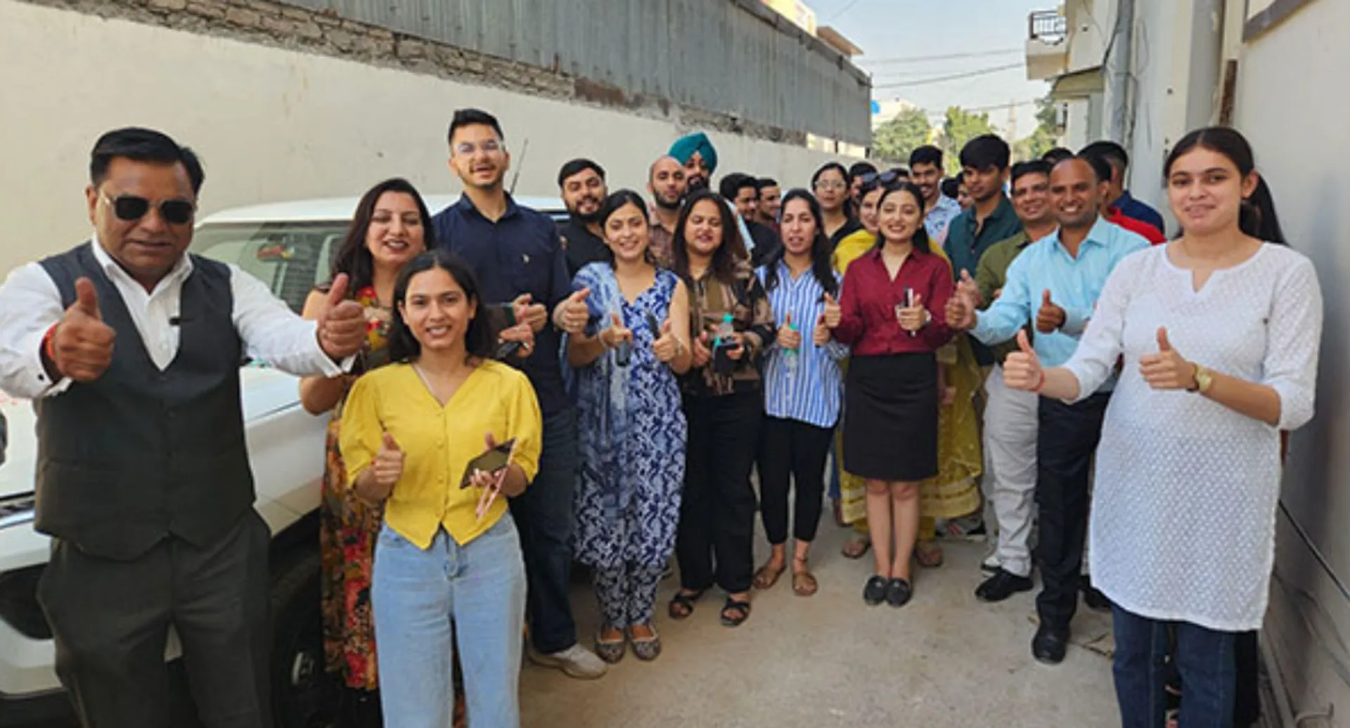 owner gifts his employees cars