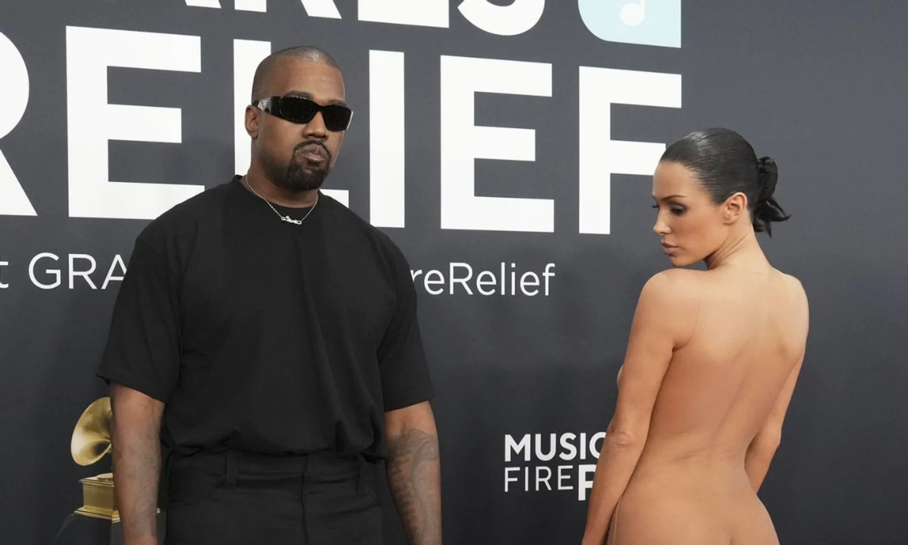 Kanye West, wife Bianca Censori escorted out of Grammys after 'nude' dress reveal