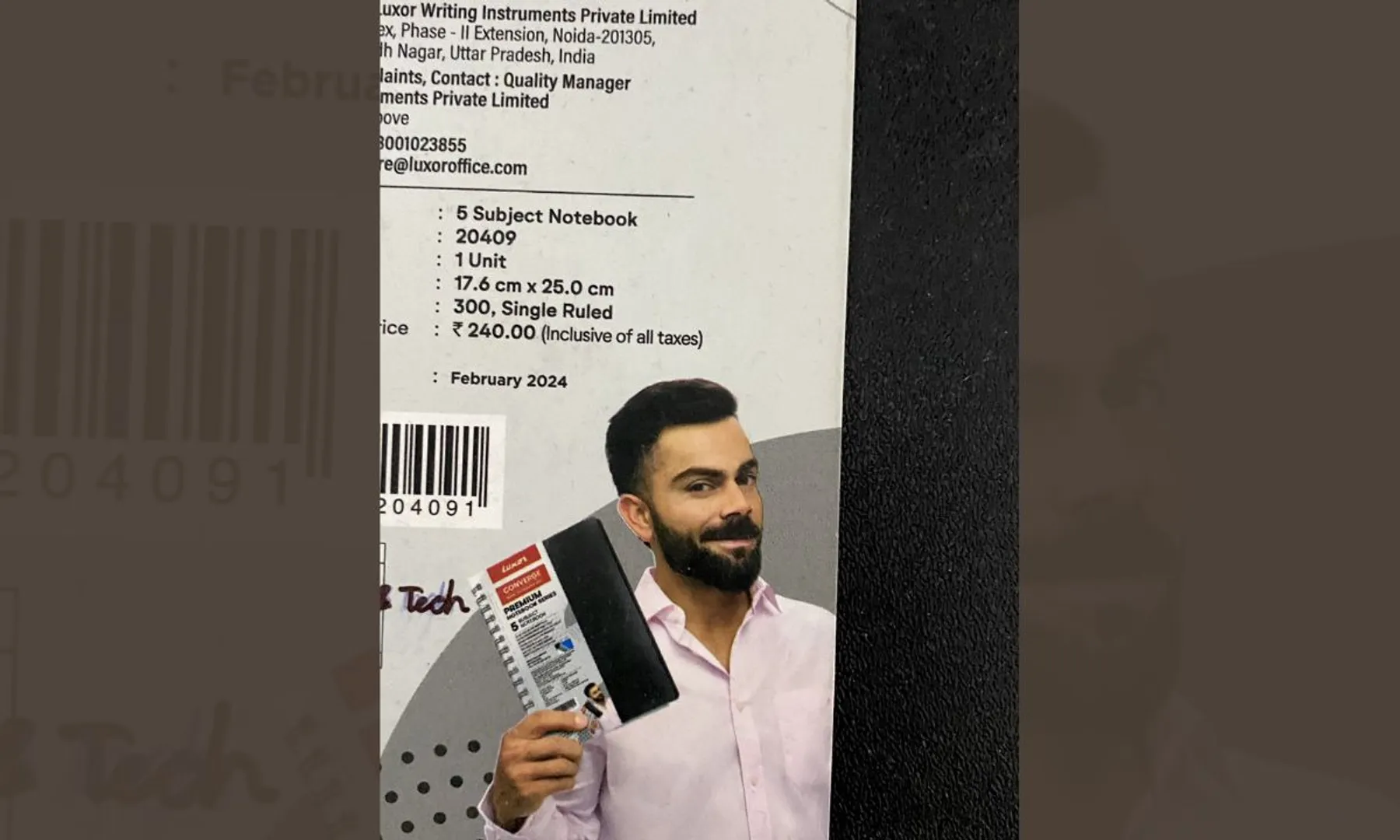 Virat Kohli's notebook parks 'INKception' memes—response from Blinkit