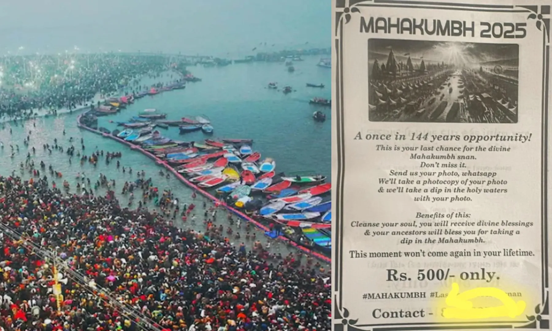 This 'Photocopy Snan' lets you get a remote holy dip for Rs.500 