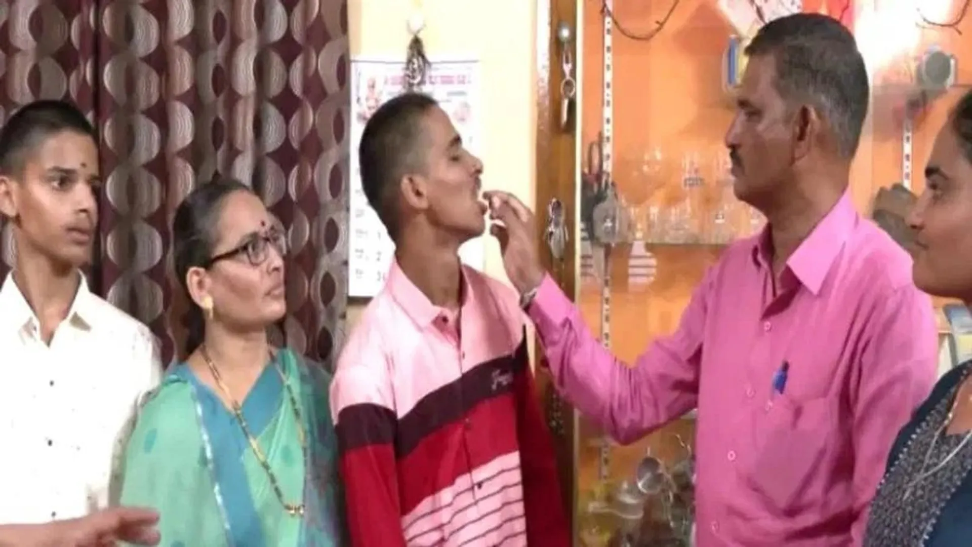 Parents cut cake to support son who failed class 10 exam 
