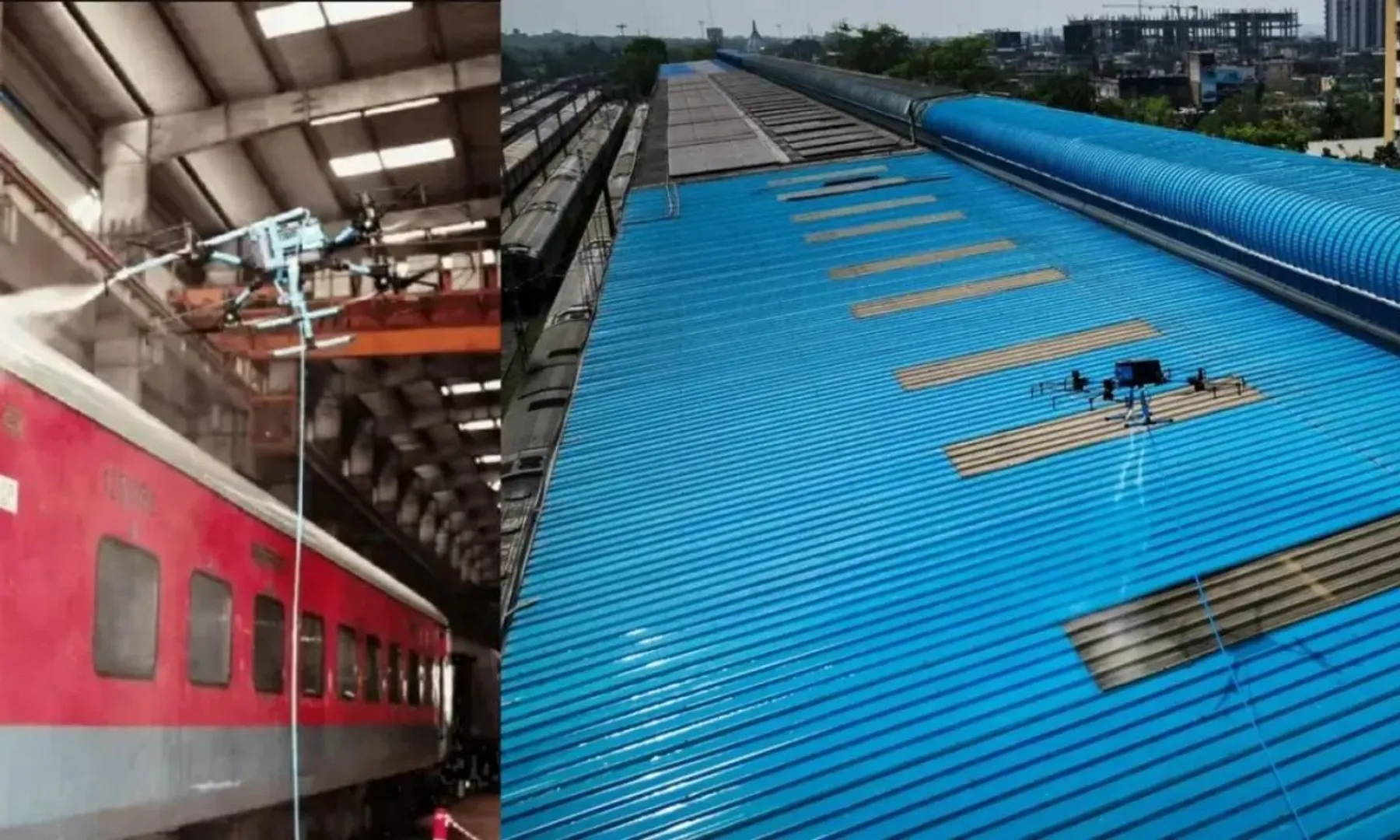  High-tech cleaning: Indian Railways uses drones to clean train coaches, Stations | Watch post image