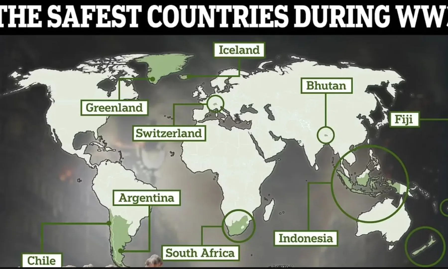  These countries may be the safest places if World War III breaks out post image