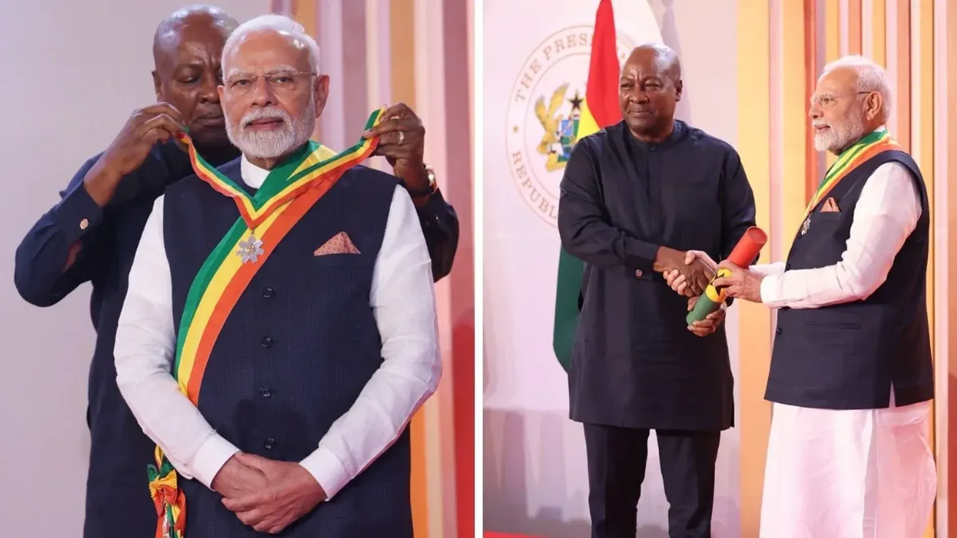  PM Modi awarded Ghana’s top national honour 'Order of the Star' post image