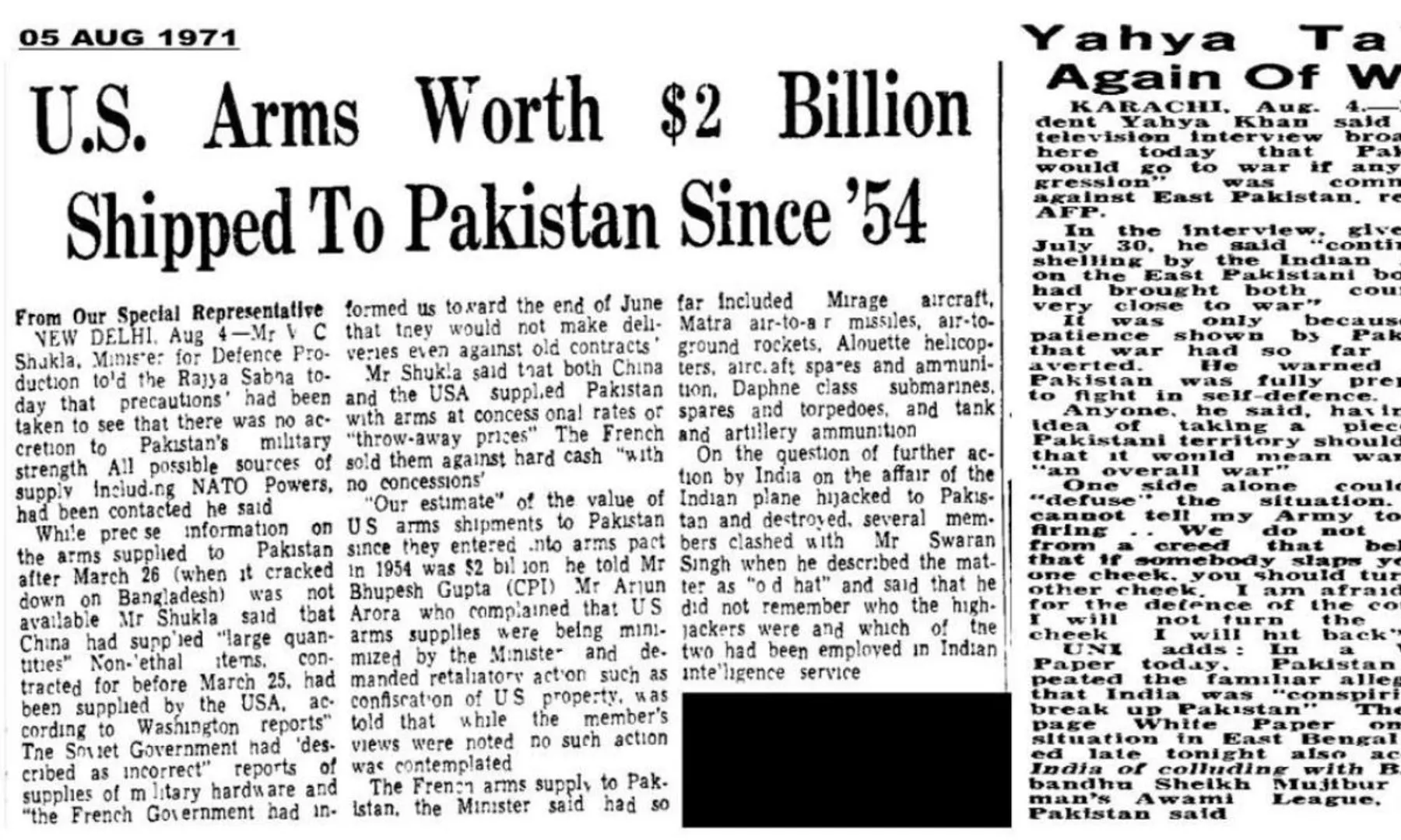 Indian Army shares 1971 clip to remind U.S. of its long history With Pakistan