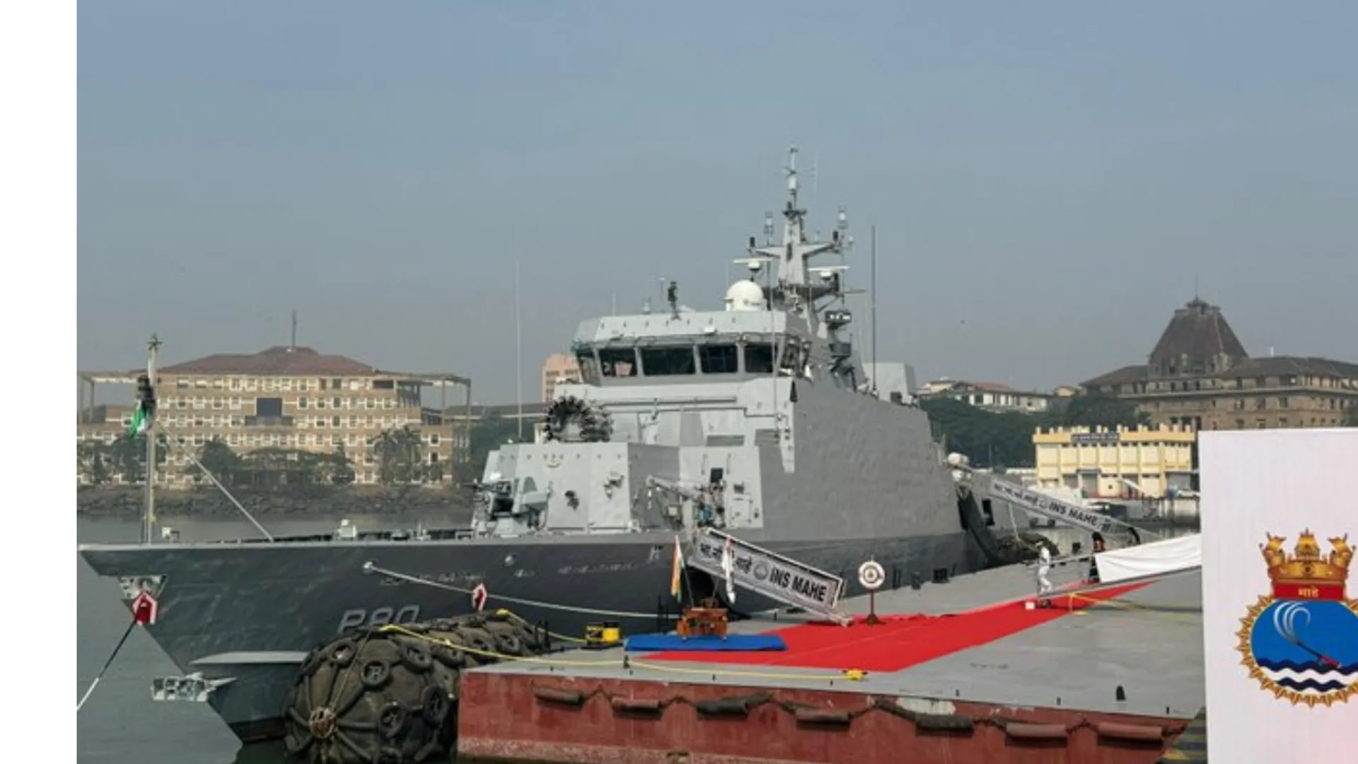  Indian Navy inducts INS Mahe, first Mahe-class anti-submarine warship 