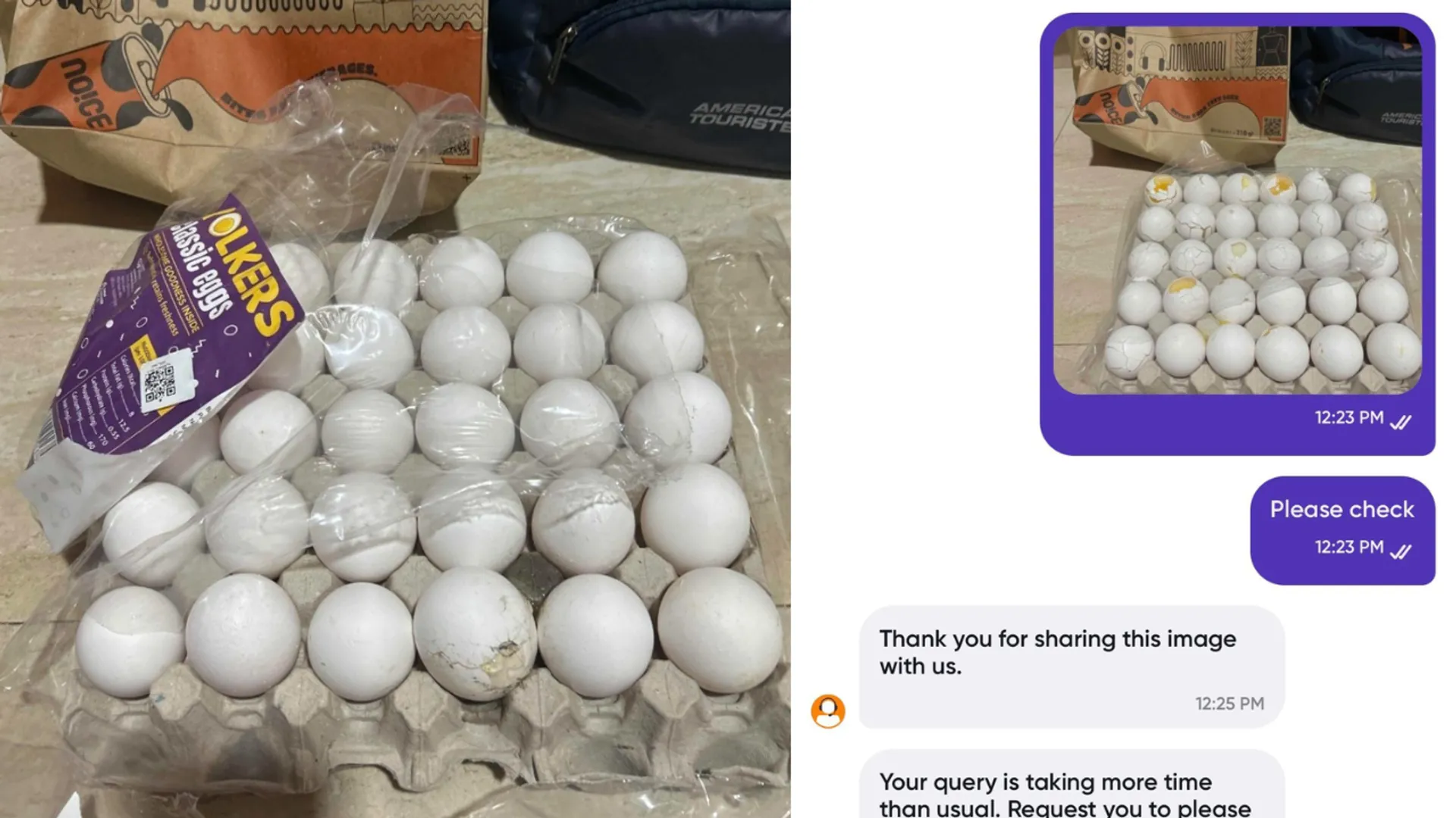  Customer uses Gemini AI to fake cracks on Instamart egg order, gets full refund 