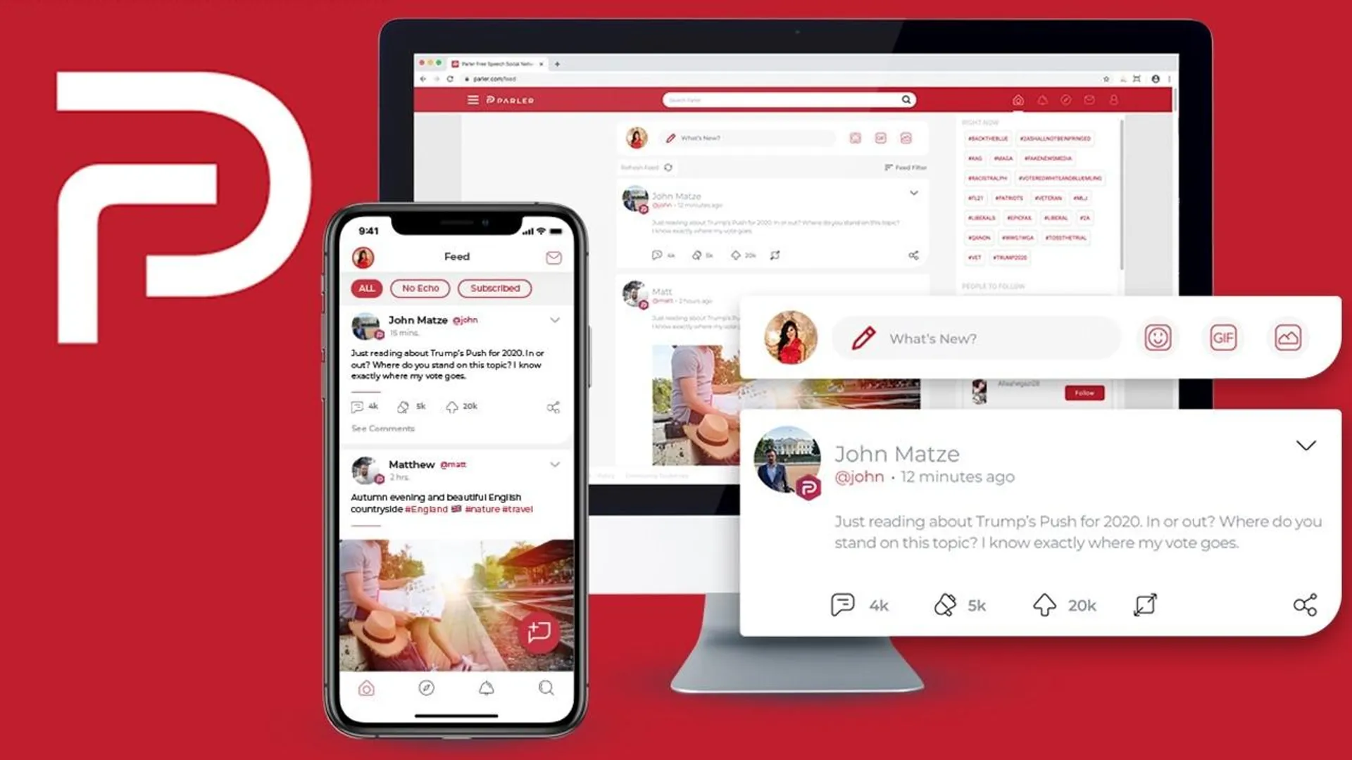 Conservative (Right-Wing) clone of Twitter ‘Parler’ sees rise in popularity; nears 1 Million downloads mark