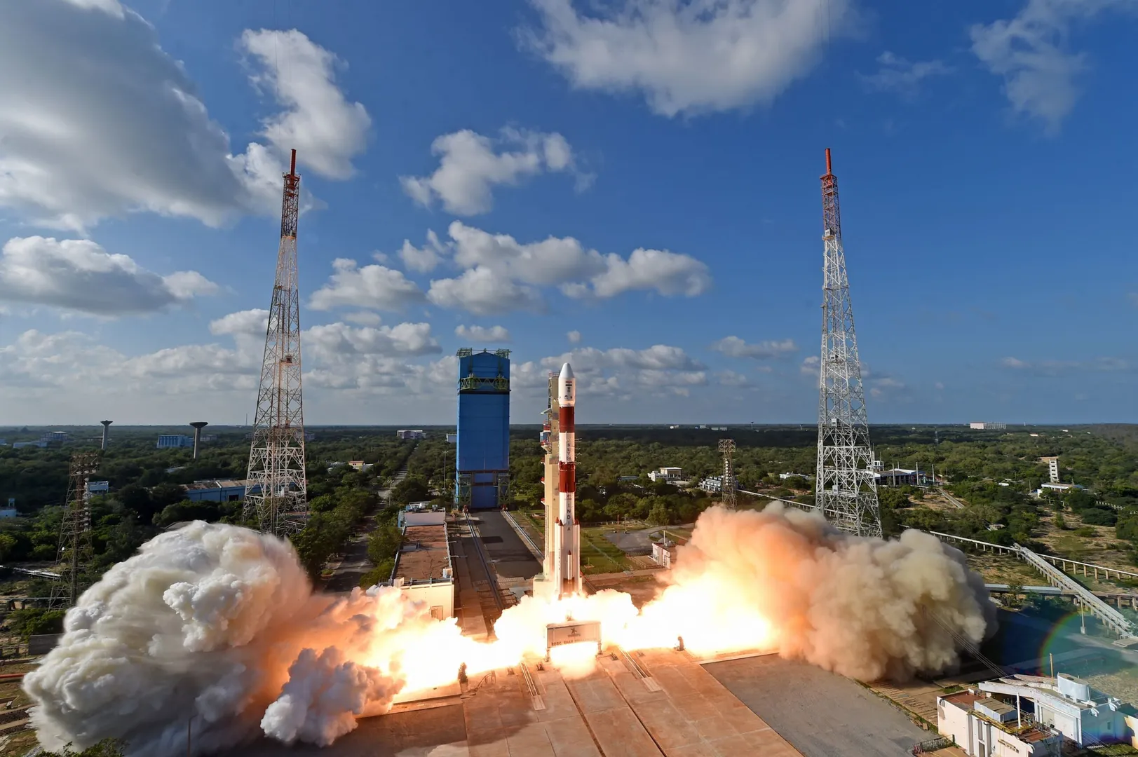 ISRO launches earth imaging satellite along with 9 other international satellites from AP, India