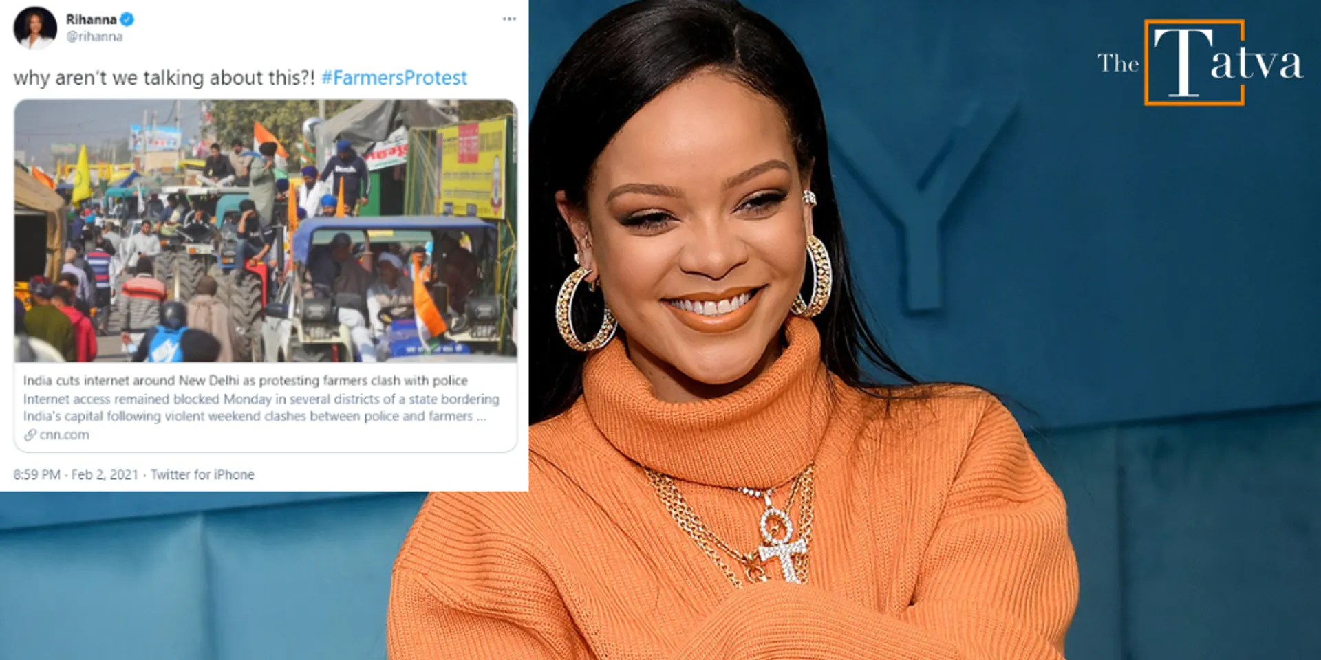 Rihanna tweeting for #FarmersProtest is like PM Modi condemning Capitol Riots because on ground nobody really cares