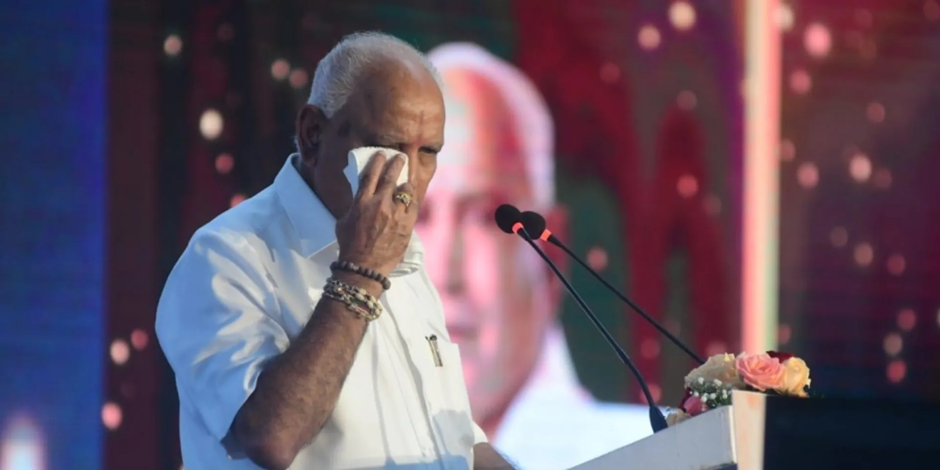 Karnataka CM Yediyurappa resigns amid tears, says 'not going anywhere, will work for state'