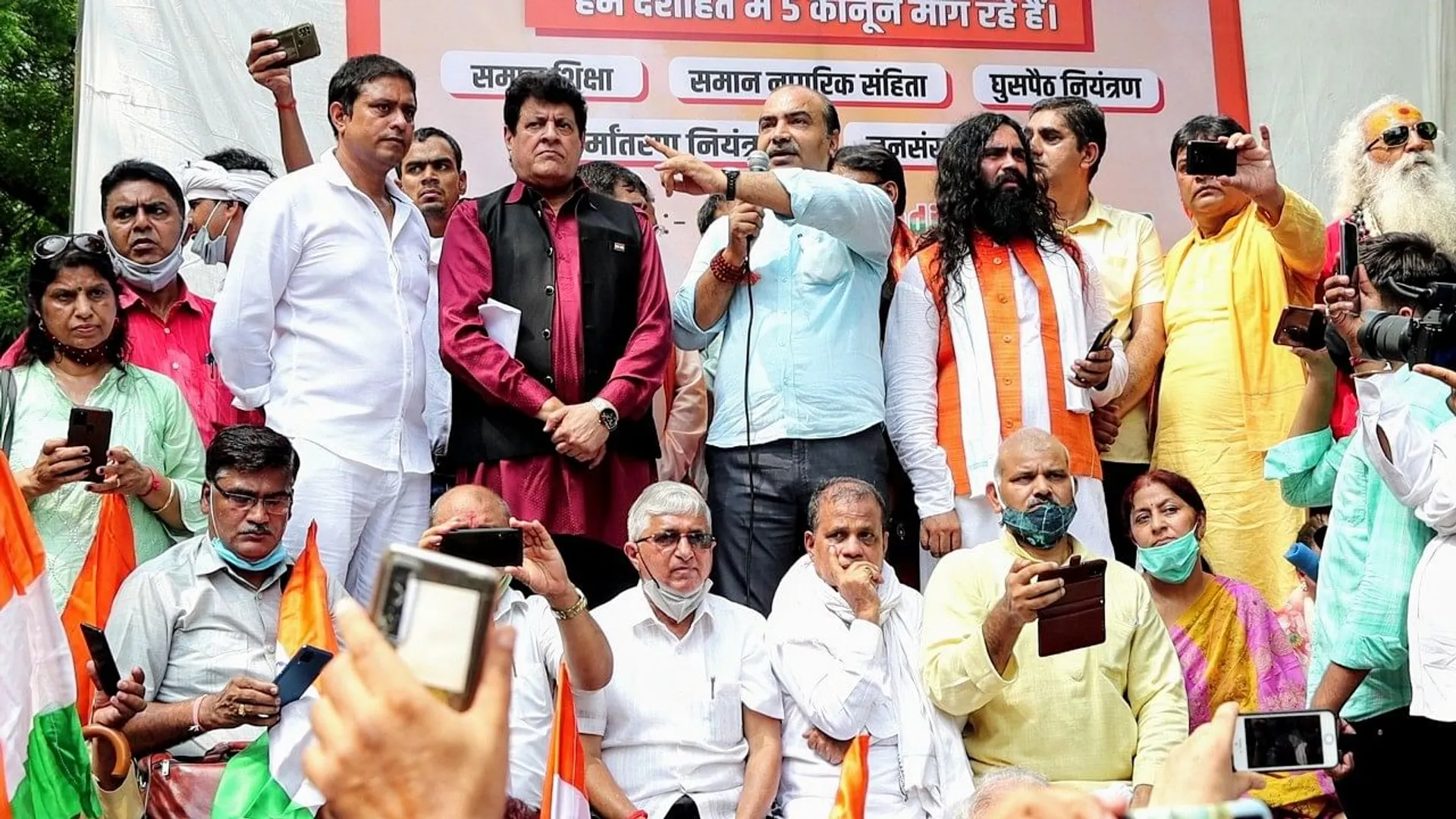 Anti-Muslim slogans Raised at Delhi's Jantar Mantar during rally headed by BJP leader, FIR over viral video