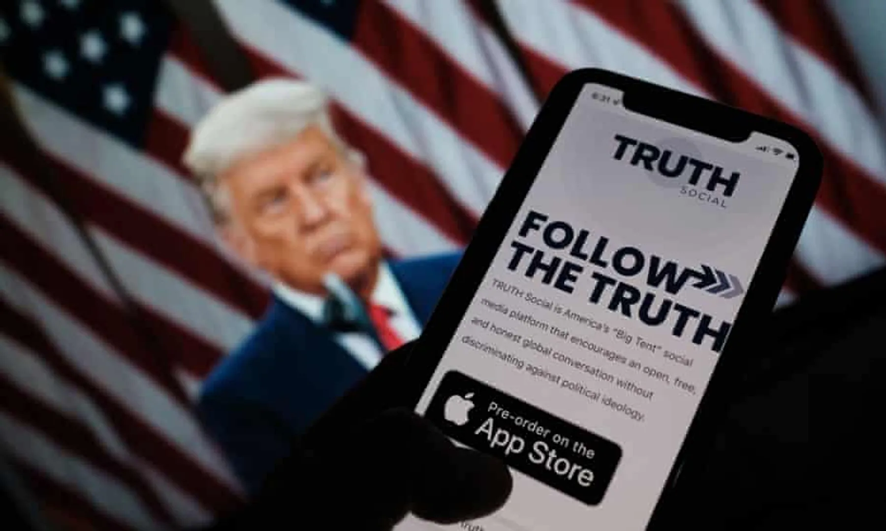 Donald Trump’s Truth social app becomes most downloaded on Apple App Store within 24 hours of its launch