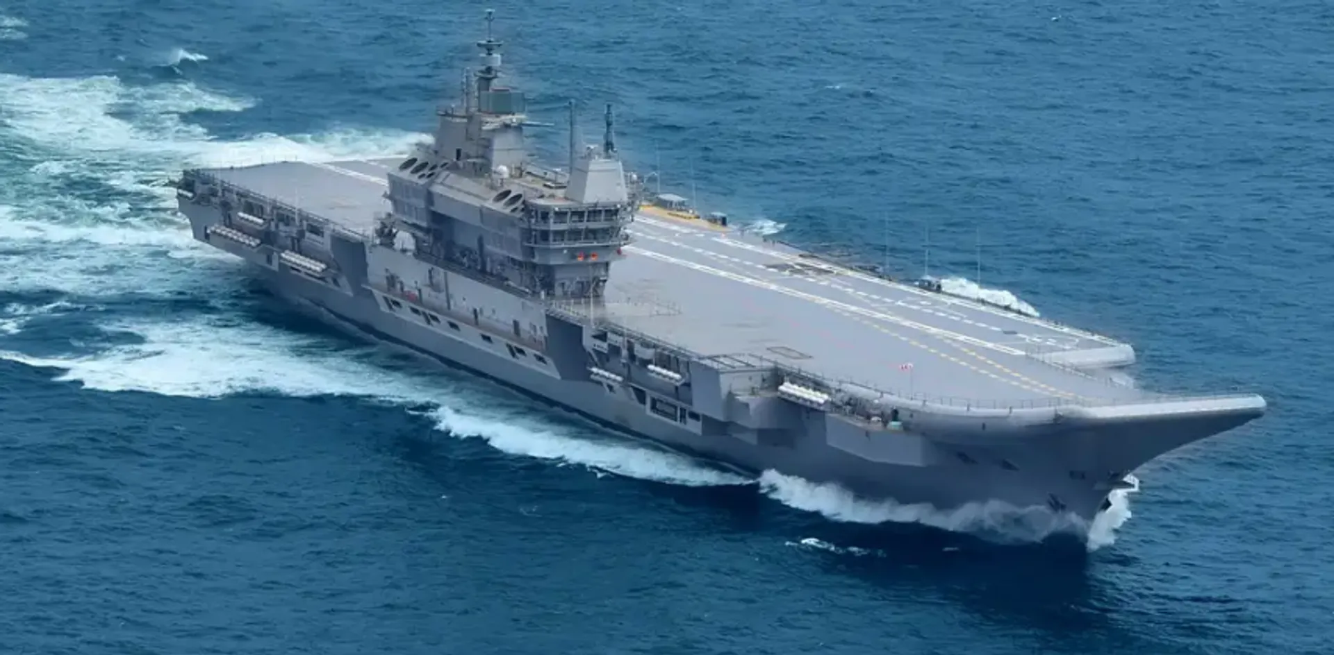 New Naval ensign unveiled as India welcomes INS Vikrant