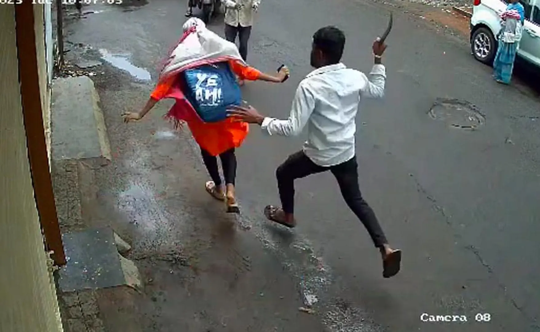 Disturbing video emerges of man chasing woman with machete in Pune, sparking outrage