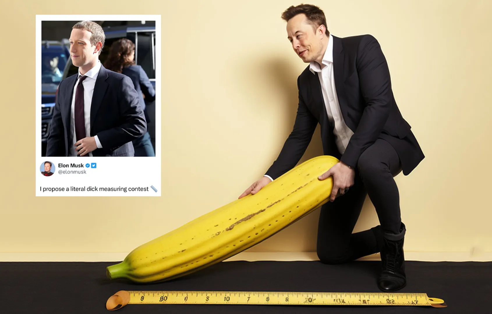 Elon Musk challenges Mark Zuckerberg to a 'dick measuring' contest as rivalry gets nasty