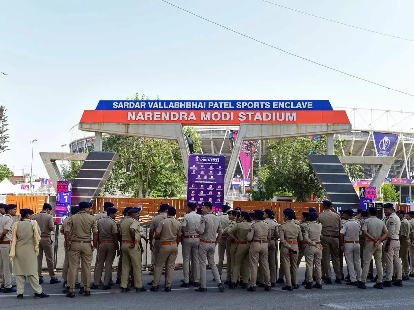 Tight security arrangements for India vs Pak ODI World Cup match in Ahmedabad